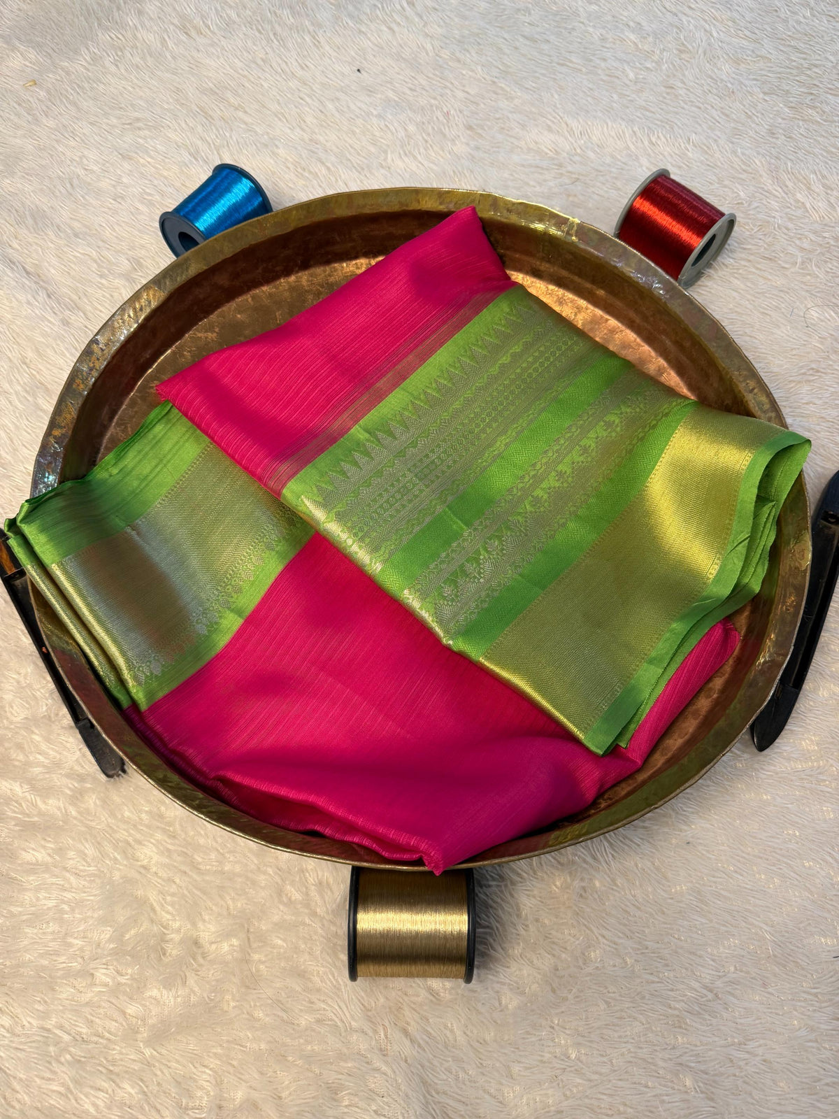 Eccentric zari weave Softsilk Banarasi Saree