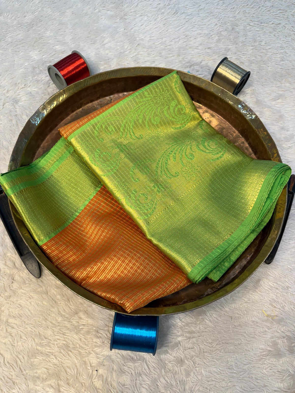Eccentric zari weave Softsilk Banarasi Saree