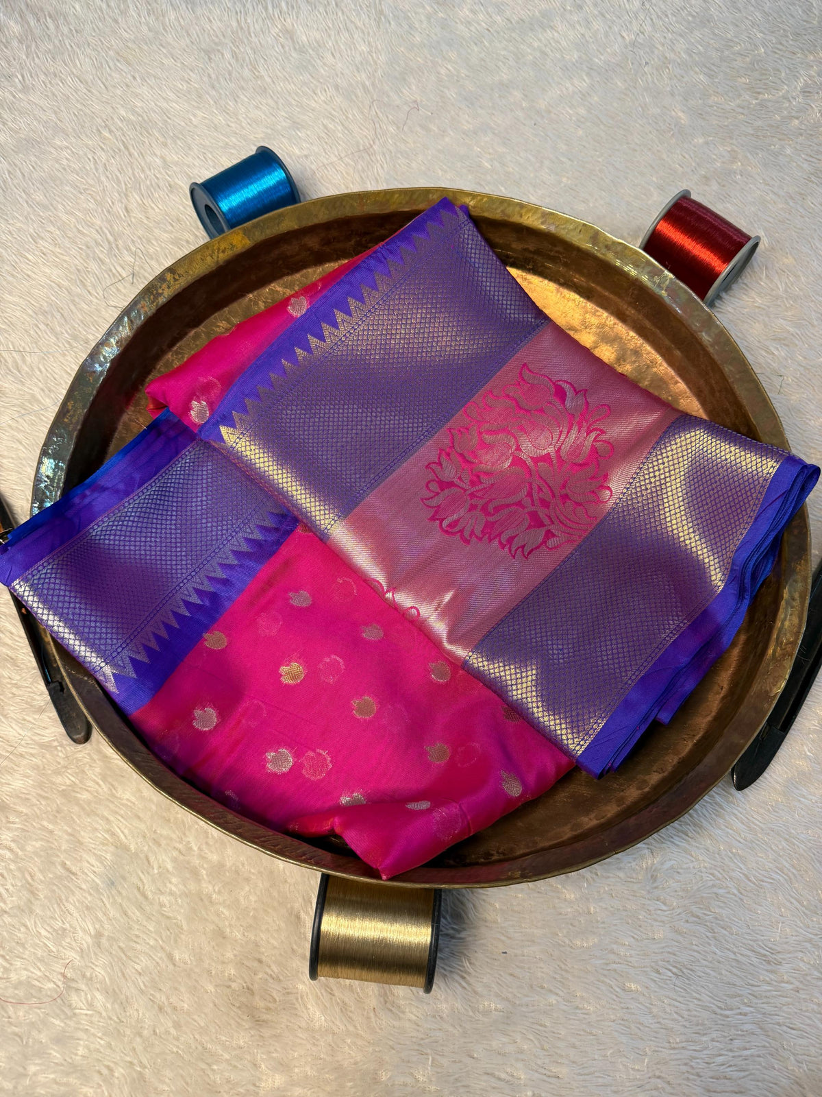 Eccentric zari weave Softsilk Banarasi Saree
