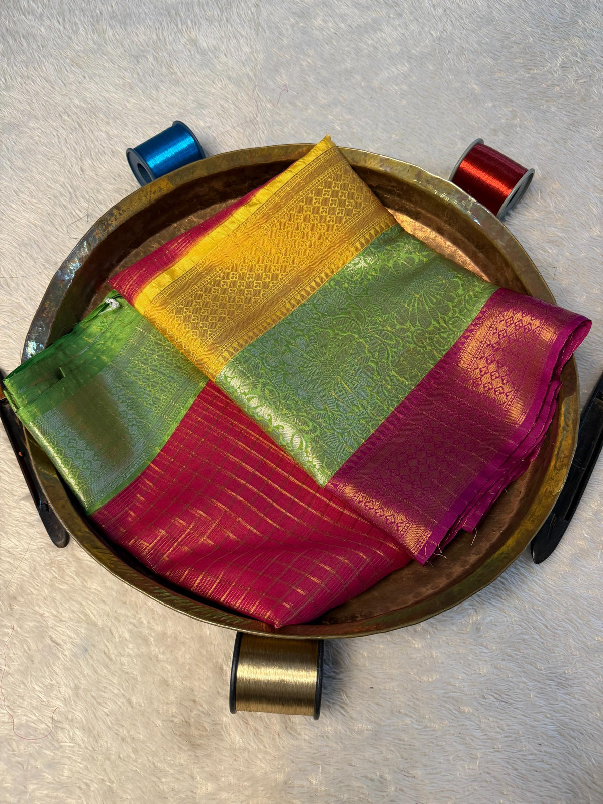 Eccentric zari weave Softsilk Banarasi Saree