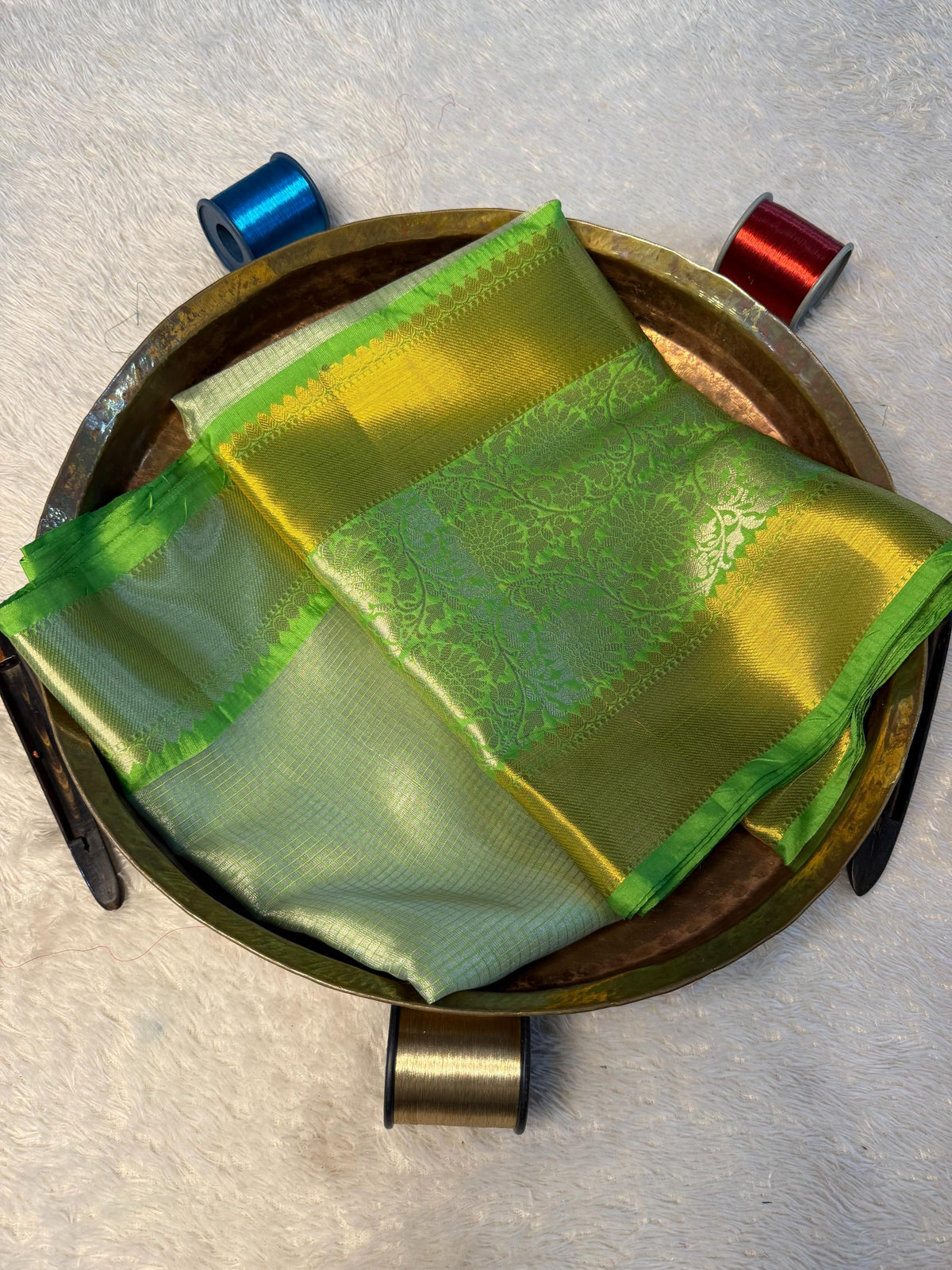 Eccentric zari weave Softsilk Banarasi Saree