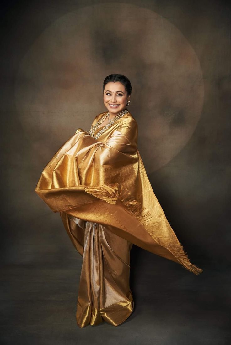 Rani Mukherjee Ma’am Inspired Kanjeevaram Tissue Silk Saree