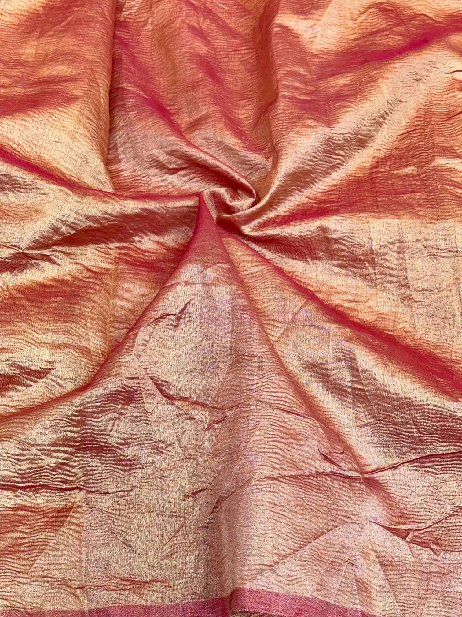Reba Mam Inspired Crush Tissue Saree