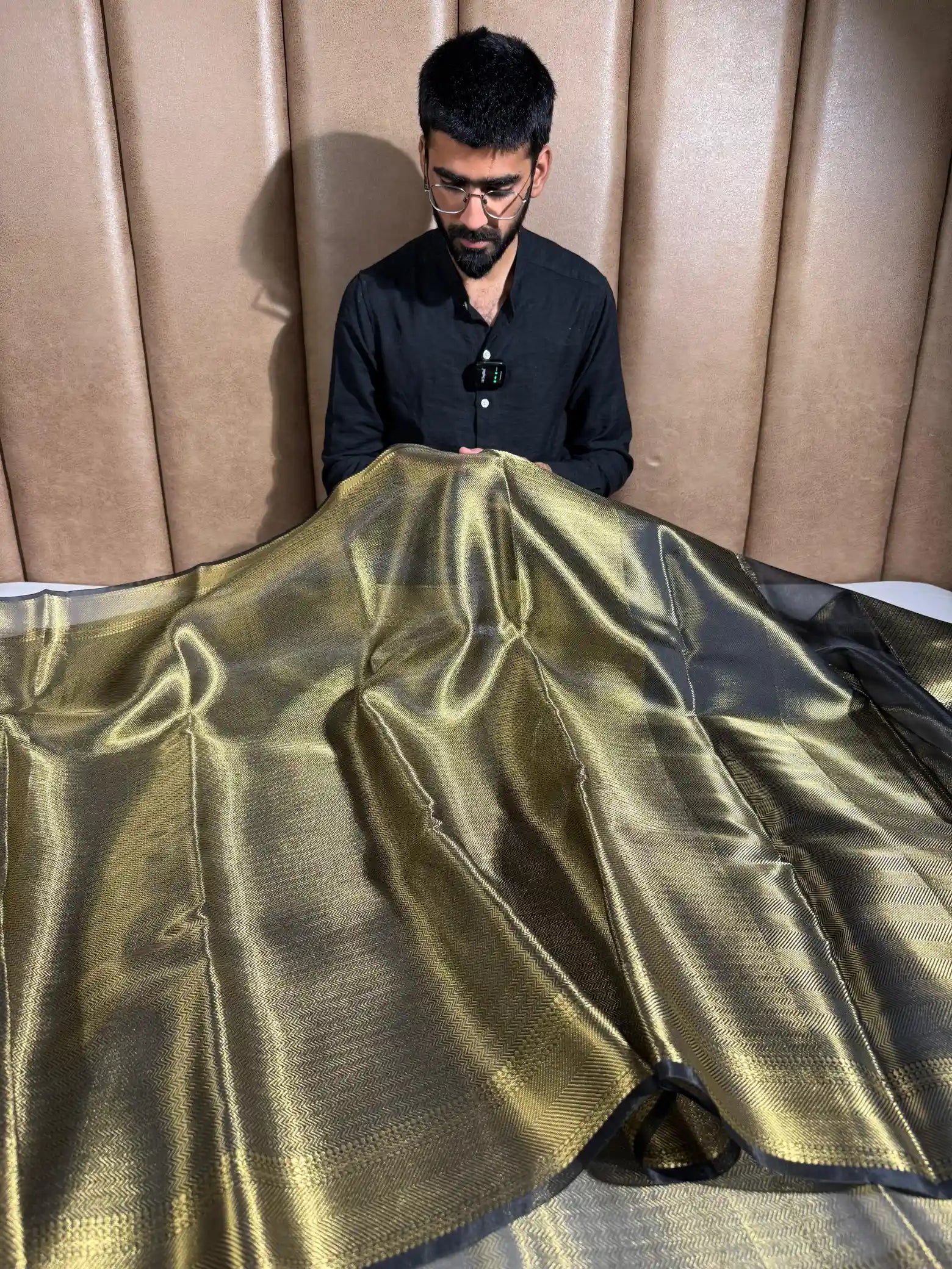Sai Pallavi ma’am Inspired Kanjivaram Brocade Tissue Saree