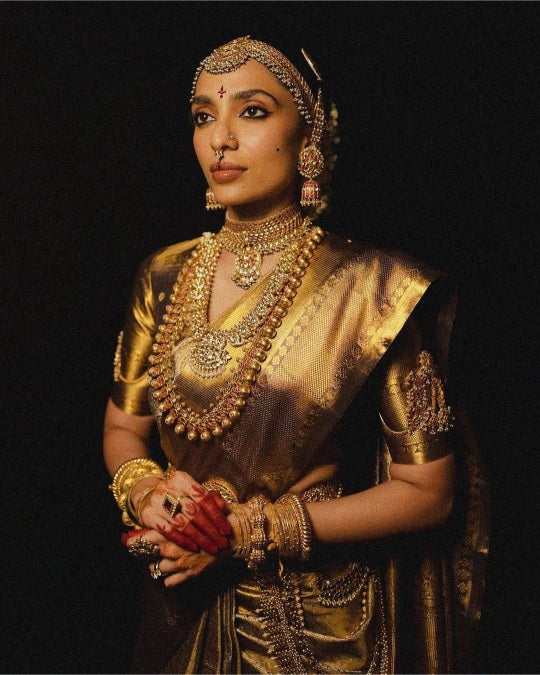 Shobhita Ma’am Inspired Kanjivaram Tissue Saree