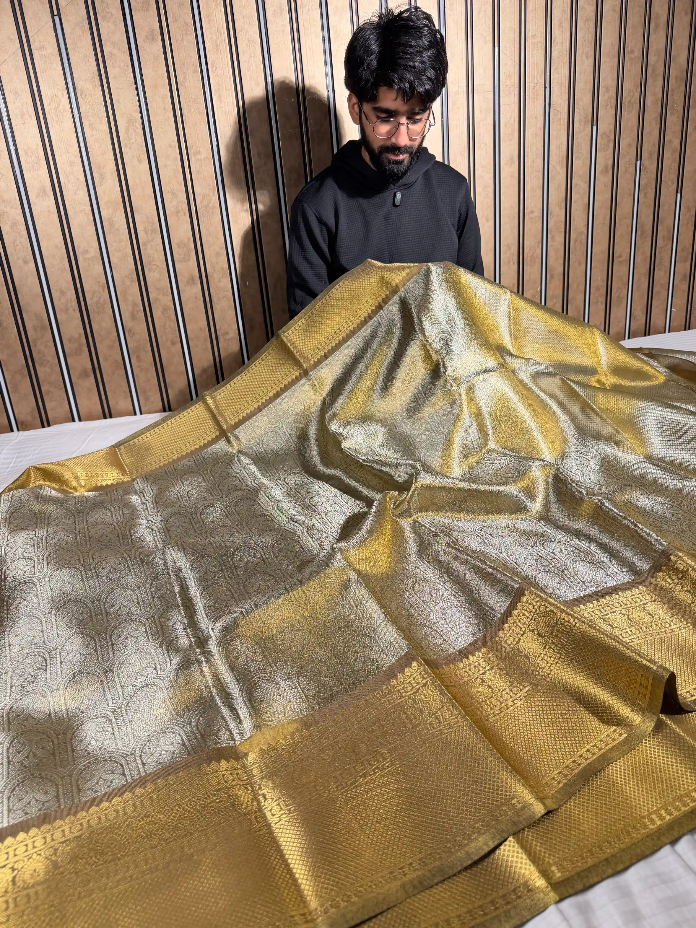 Shobhita Ma’am Inspired Kanjivaram Tissue Saree