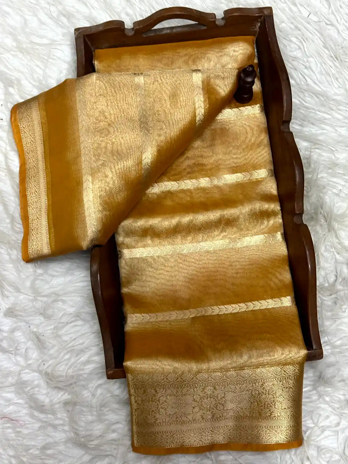 Soft Tissue Traditional Jacquard Banarasi Saree