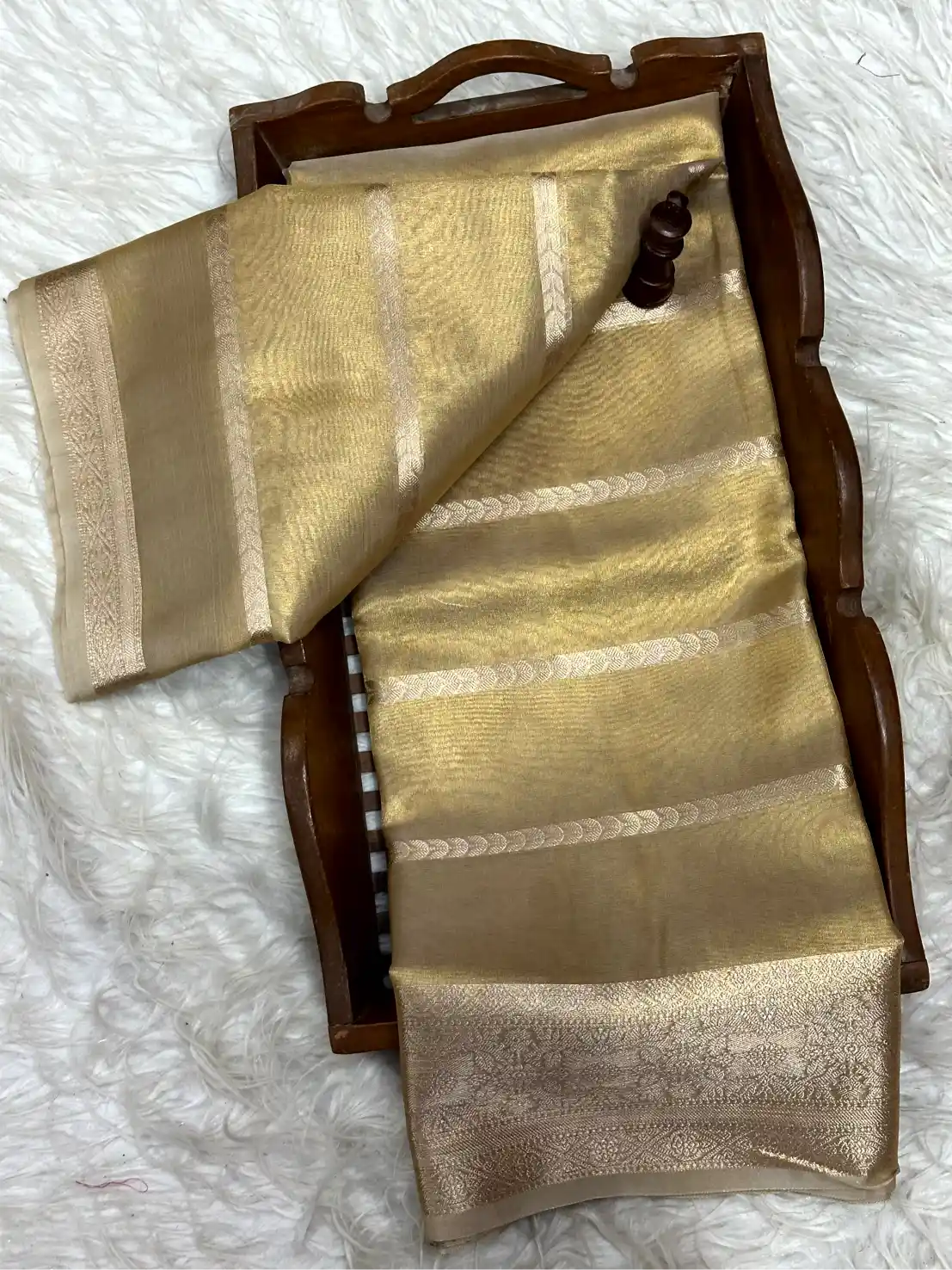 Soft Tissue Traditional Jacquard Banarasi Saree