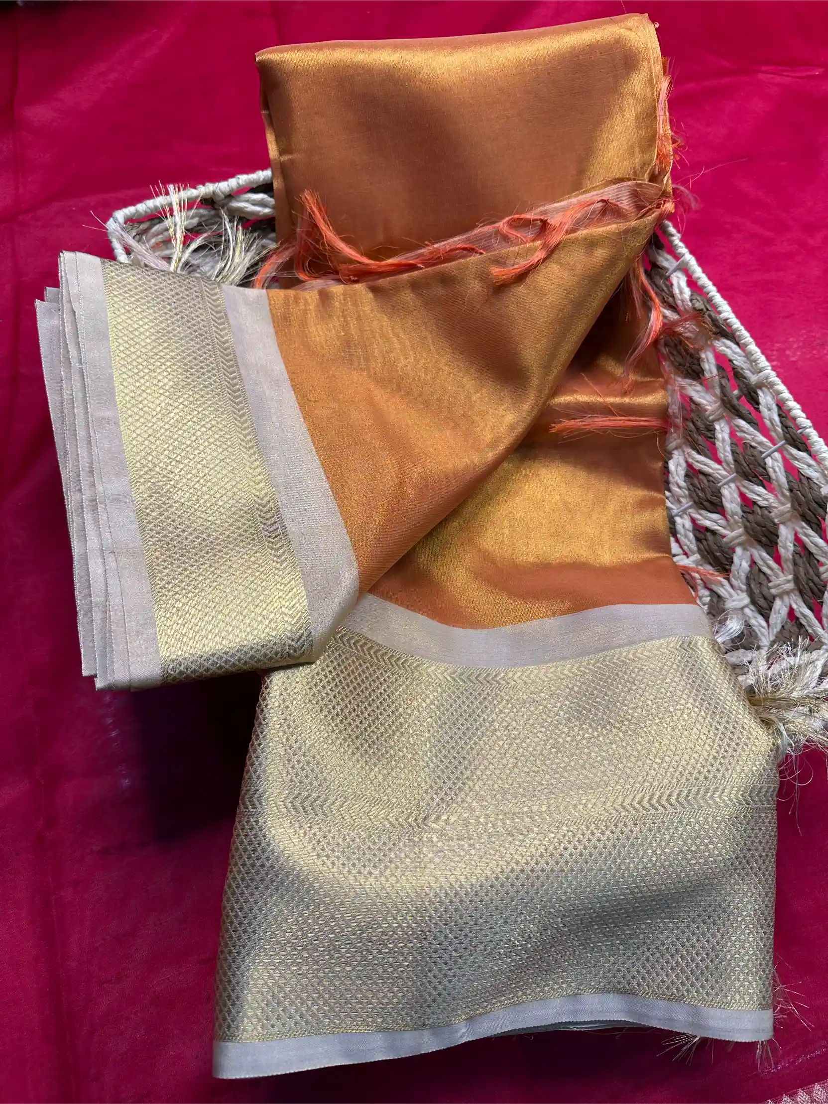 Beautiful Softsilk Embossed Weave Banarasi Saree