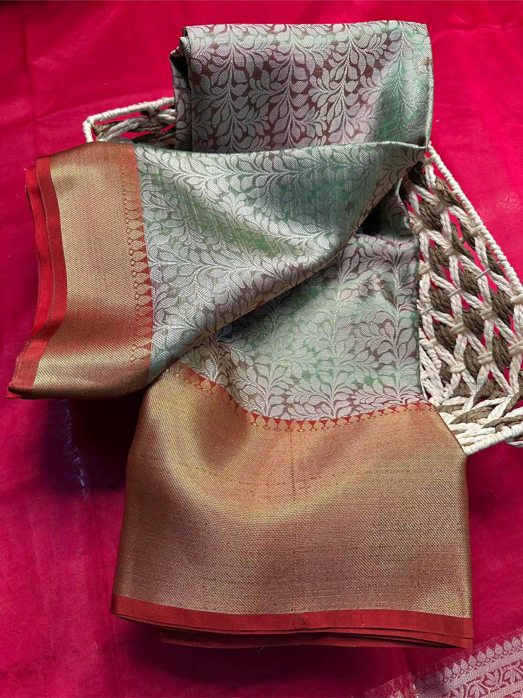 Beautiful Softsilk Embossed Weave Banarasi Saree