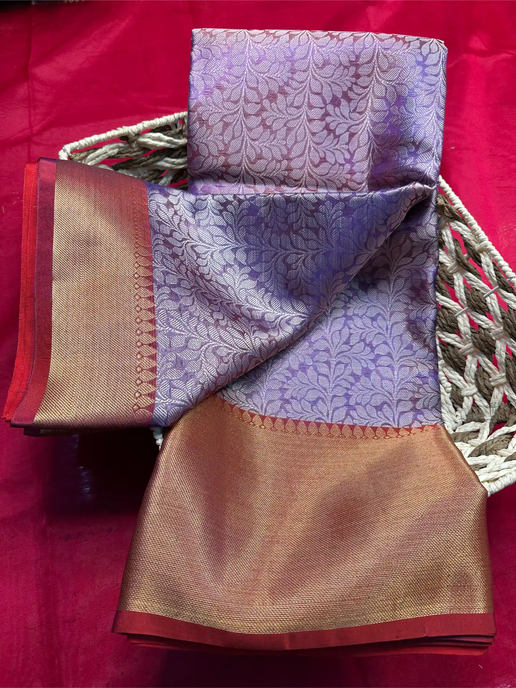 Beautiful Softsilk Embossed Weave Banarasi Saree