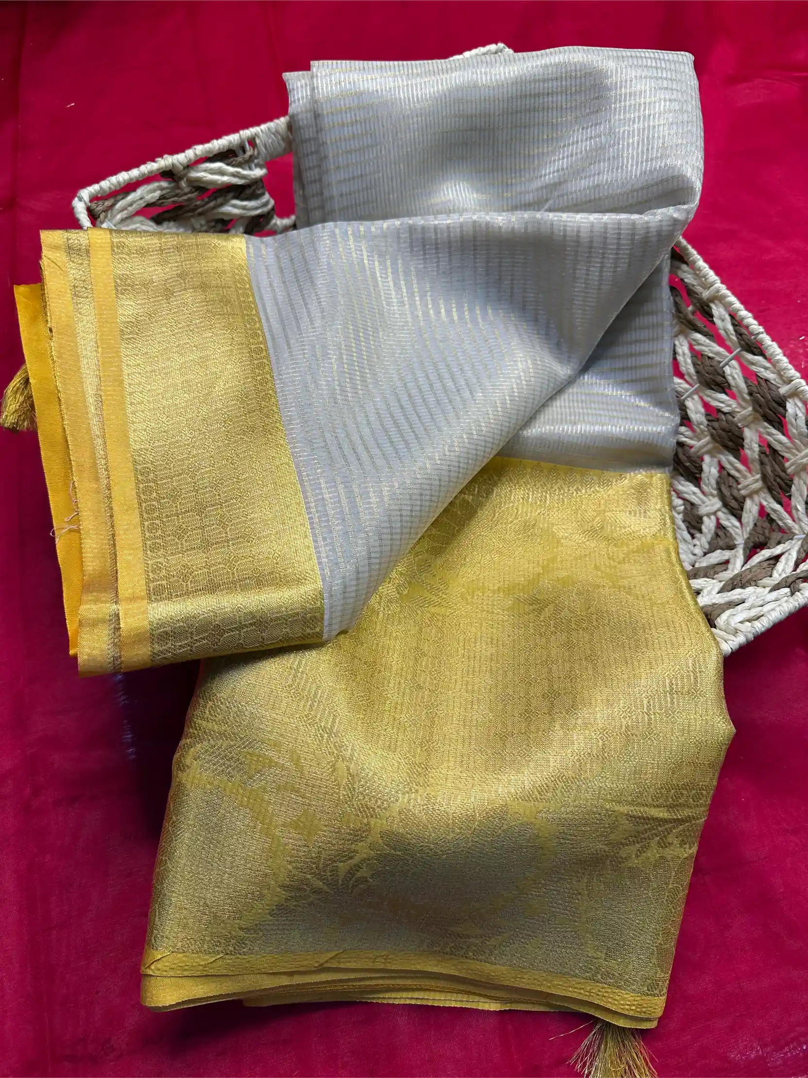 Beautiful Softsilk Embossed Weave Banarasi Saree