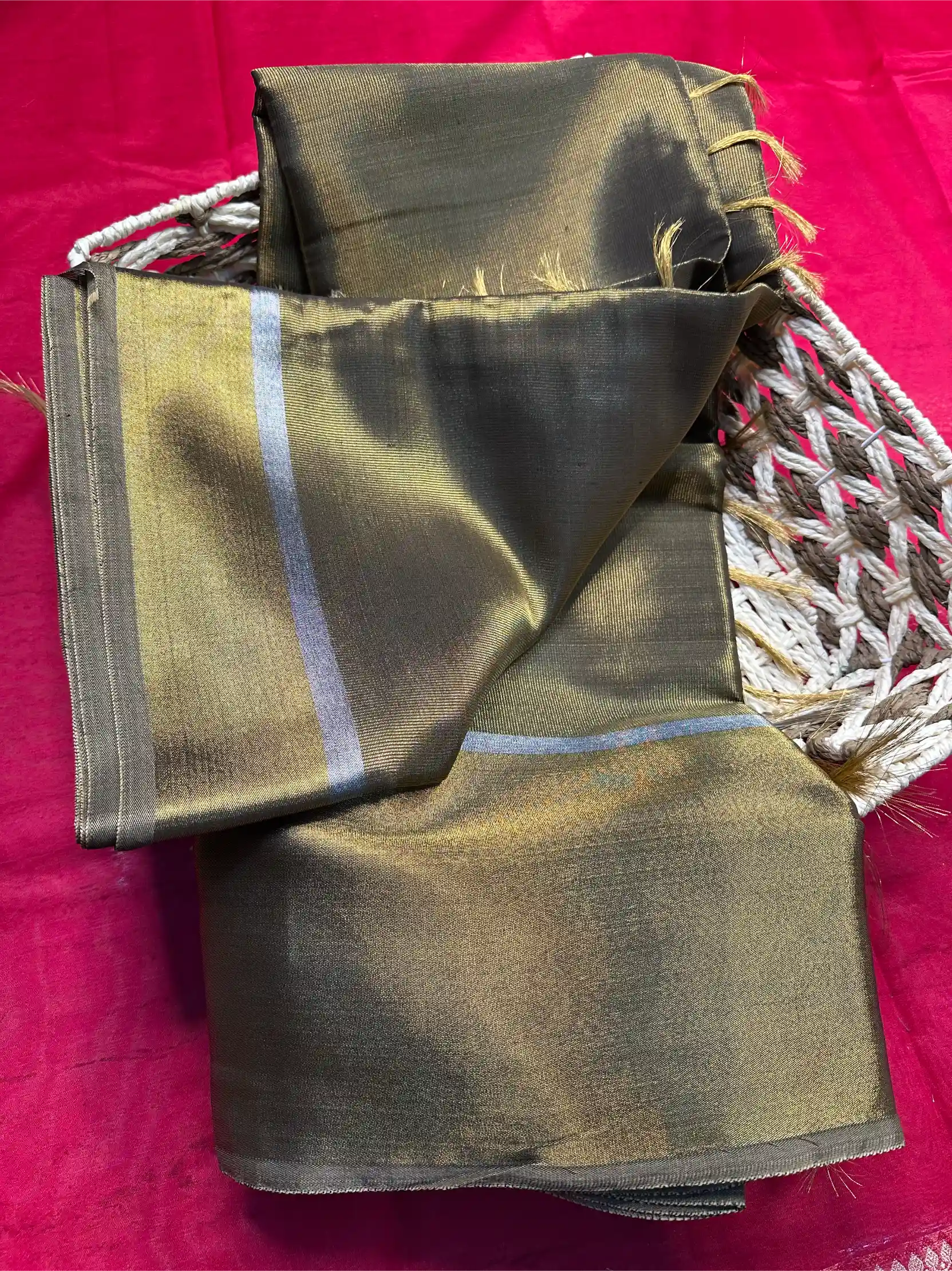 Beautiful Softsilk Embossed Weave Banarasi Saree