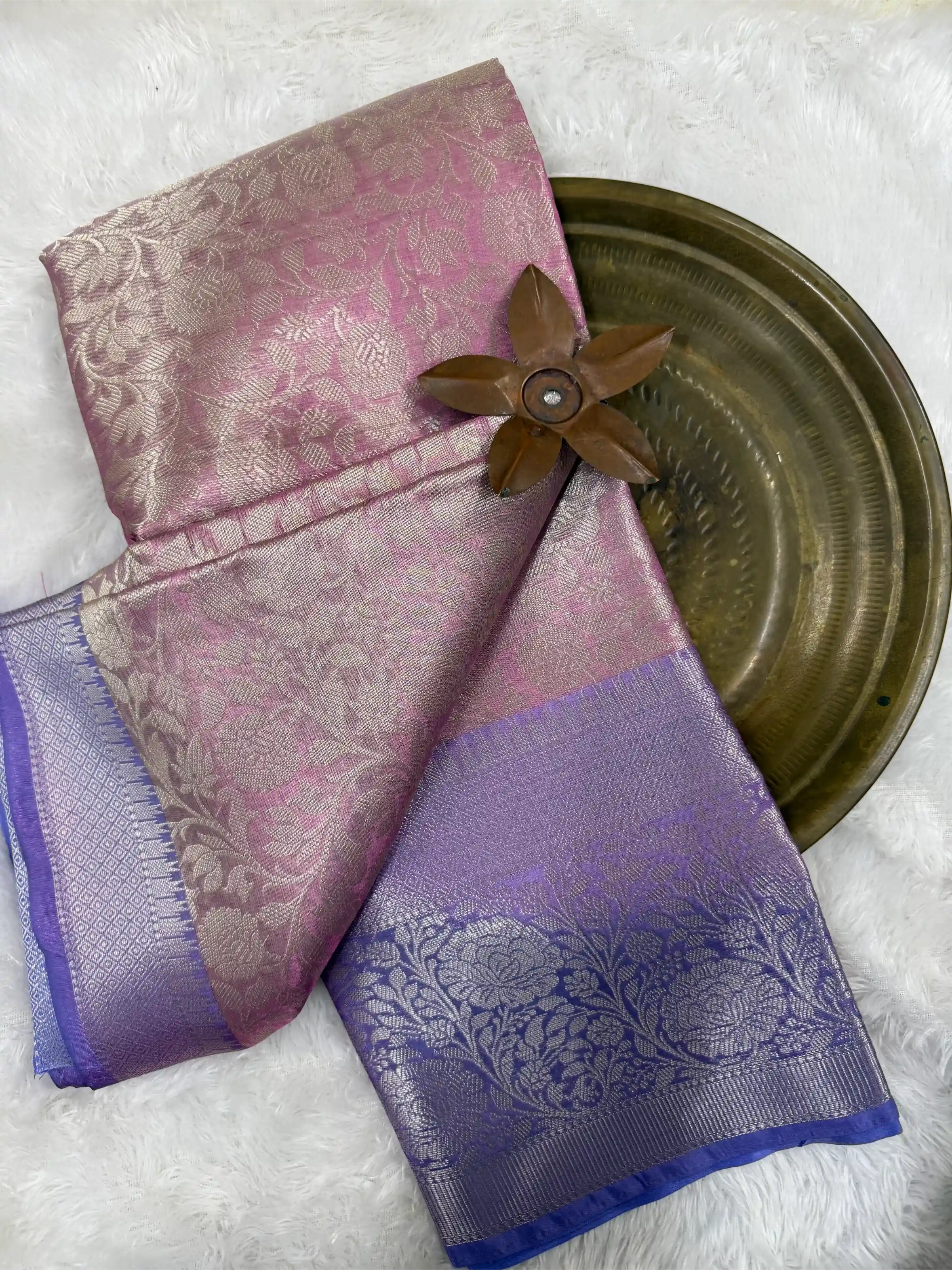 Beautiful Softsilk Embossed Weave Banarasi Saree