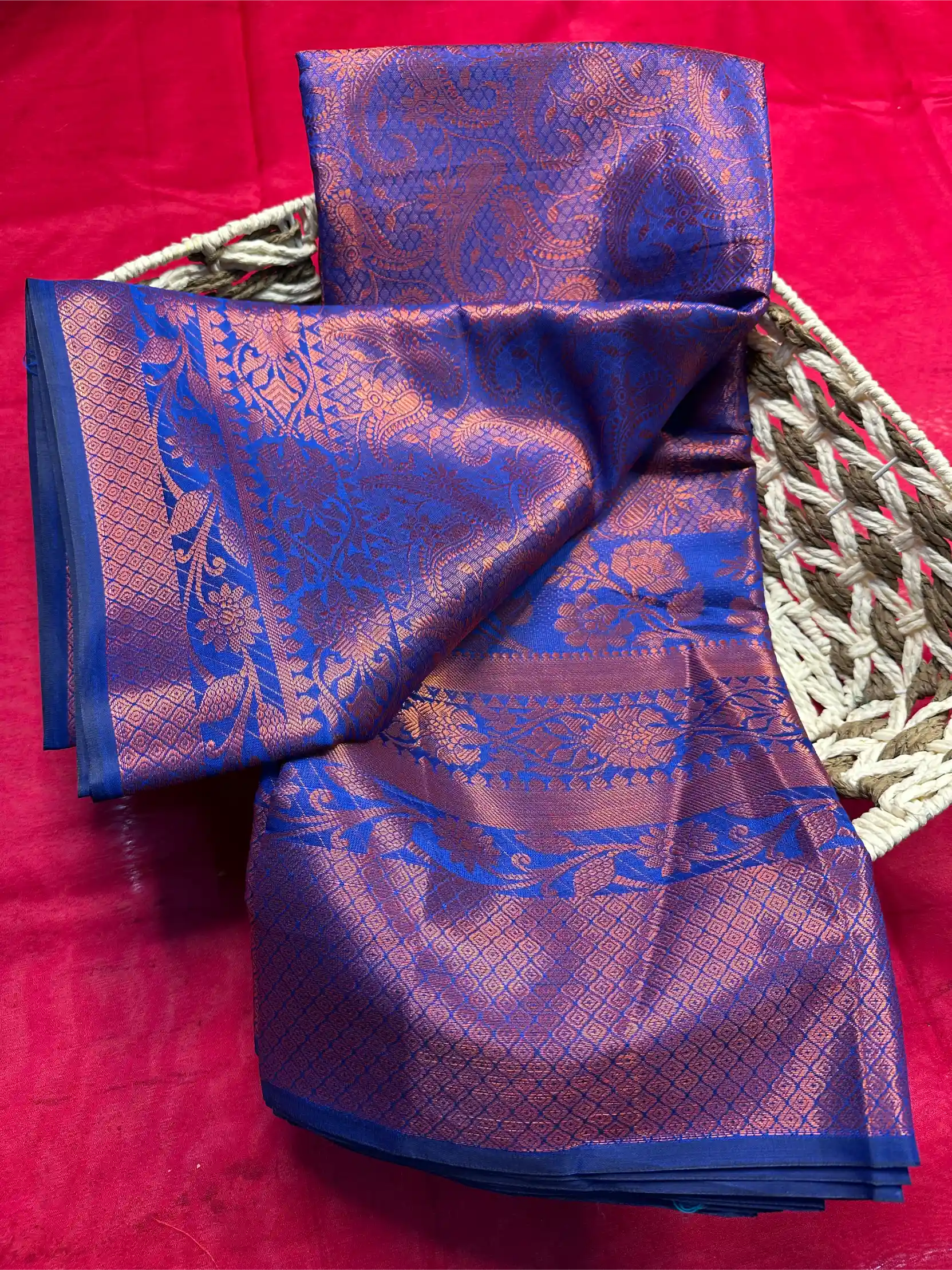 Beautiful Softsilk Embossed Weave Banarasi Saree