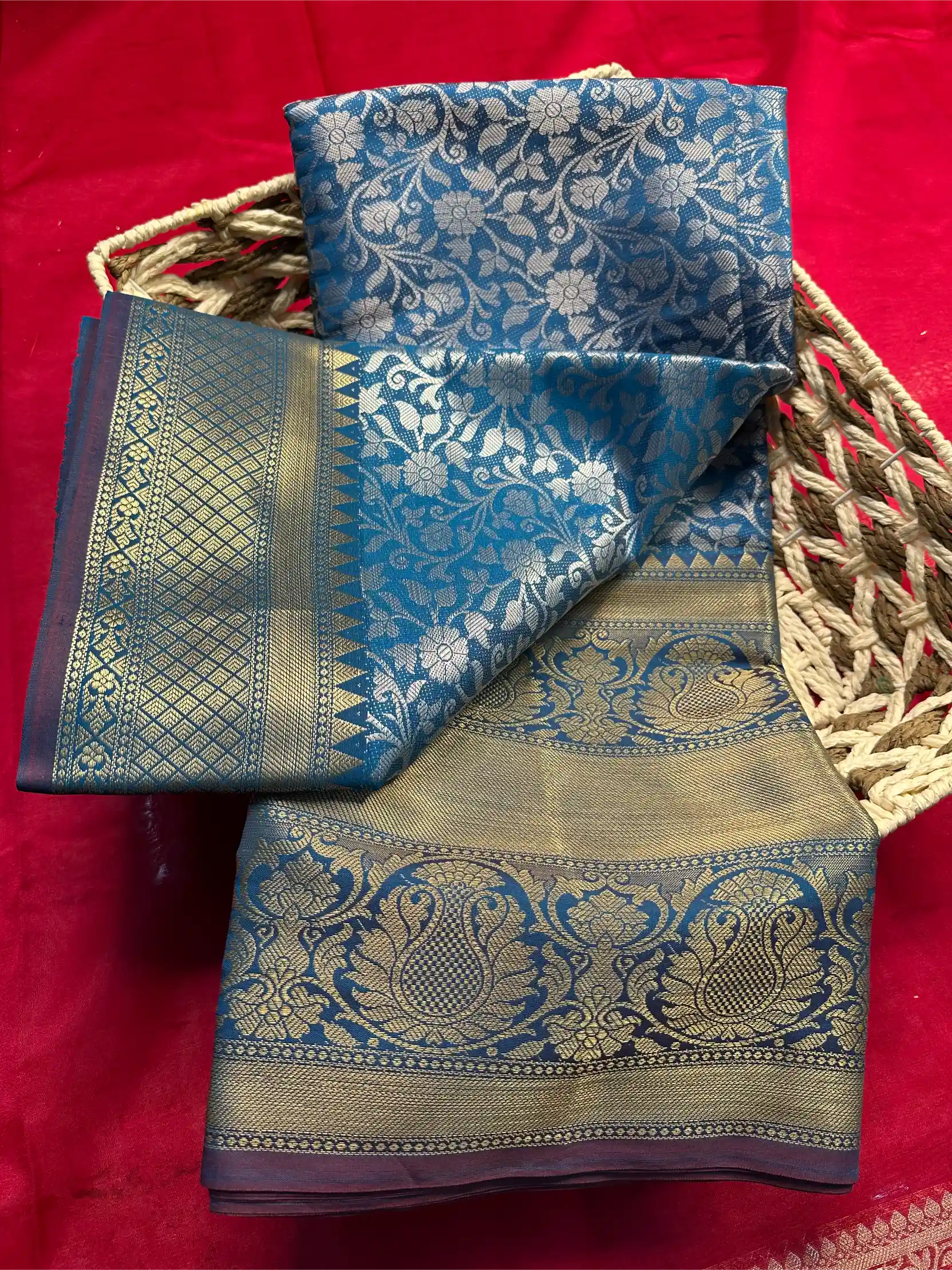 Beautiful Softsilk Embossed Weave Banarasi Saree
