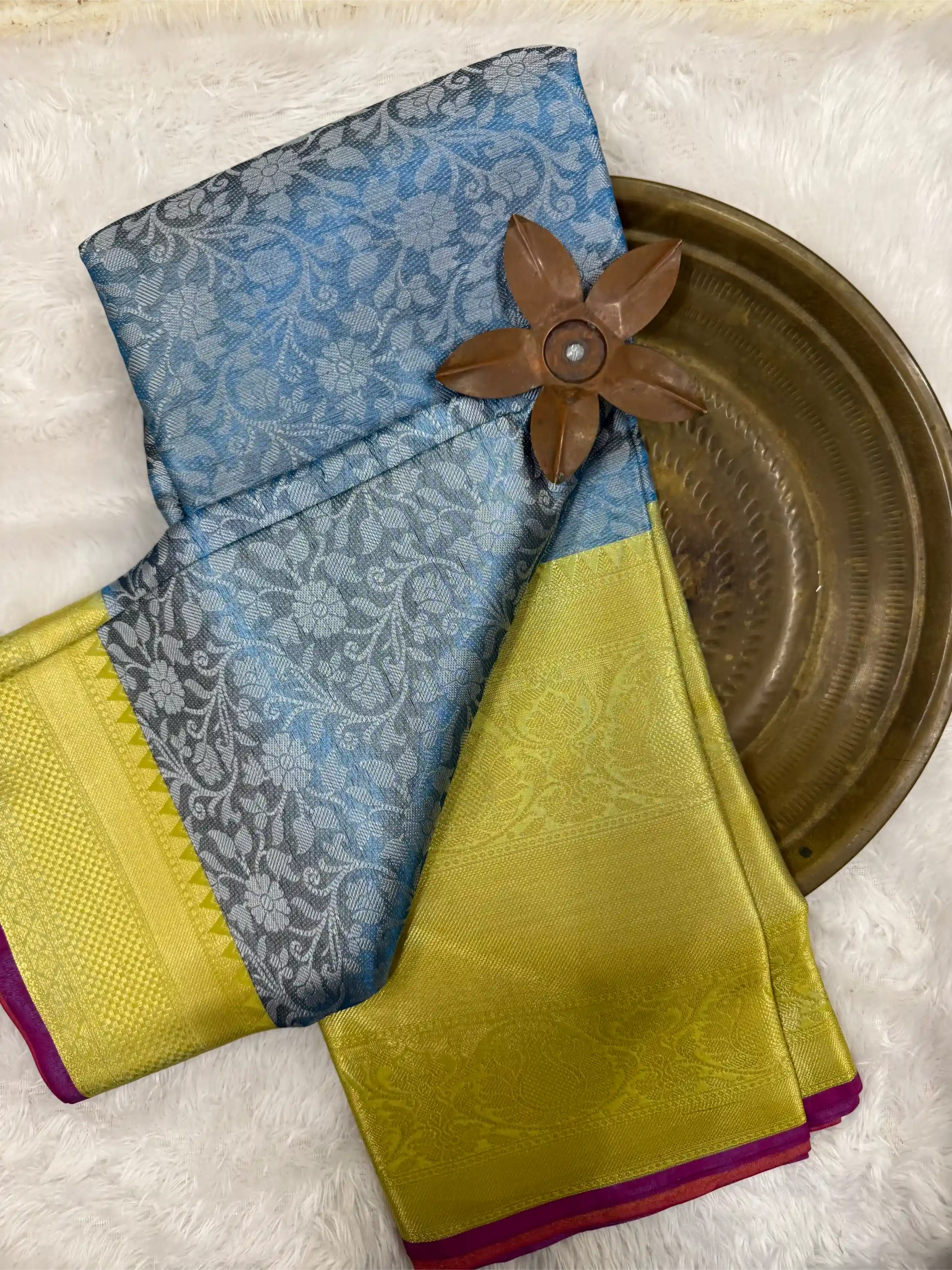 Beautiful Softsilk Embossed Weave Banarasi Saree