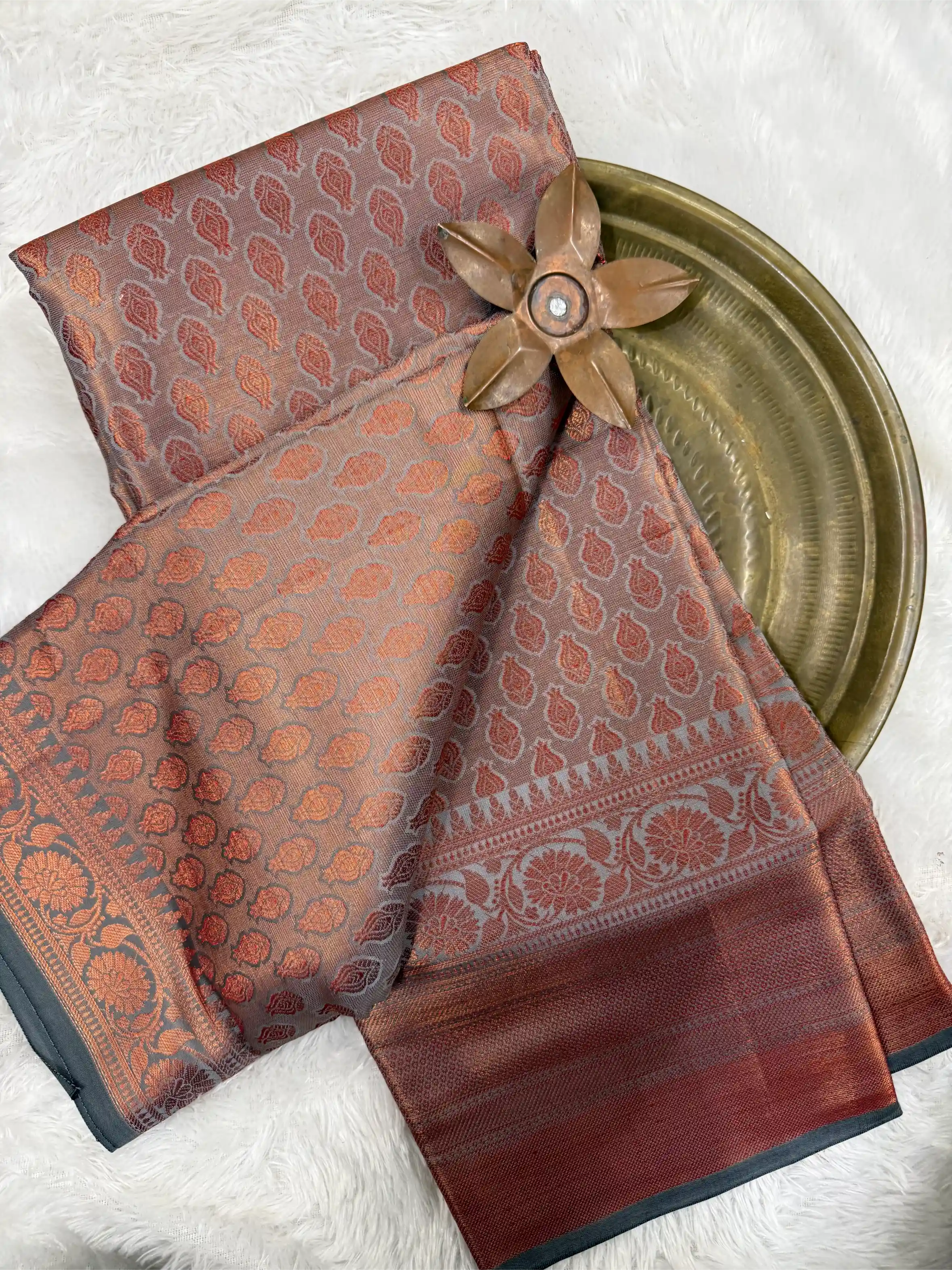 Beautiful Softsilk Embossed Weave Banarasi Saree