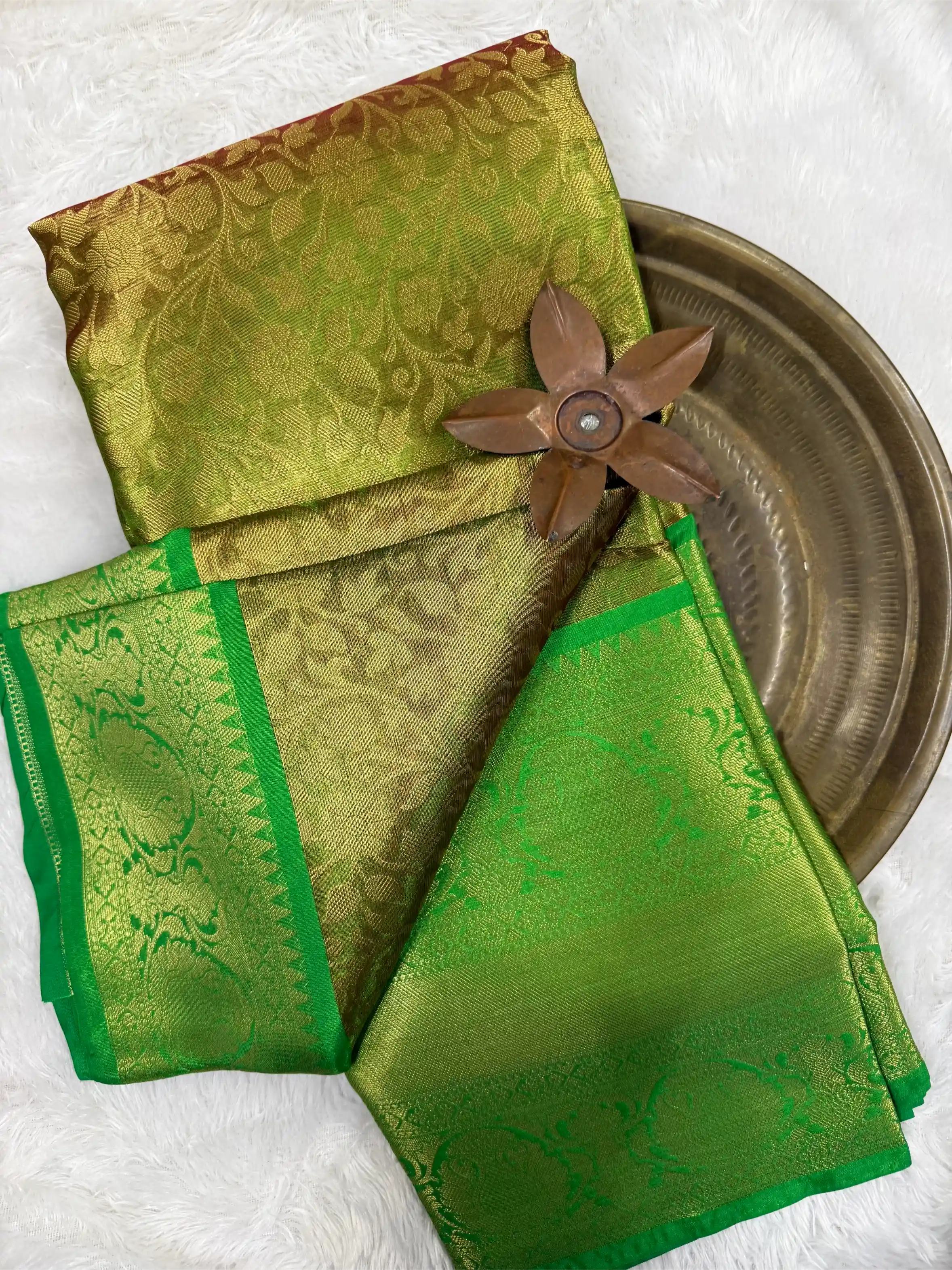 Beautiful Softsilk Embossed Weave Banarasi Saree