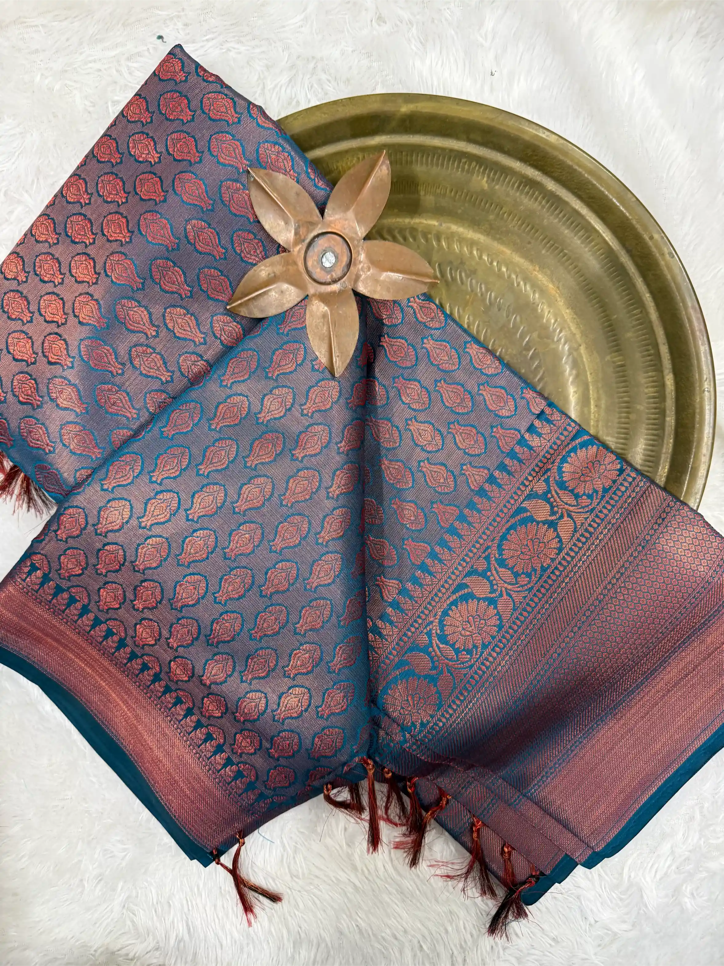 Beautiful Softsilk Embossed Weave Banarasi Saree