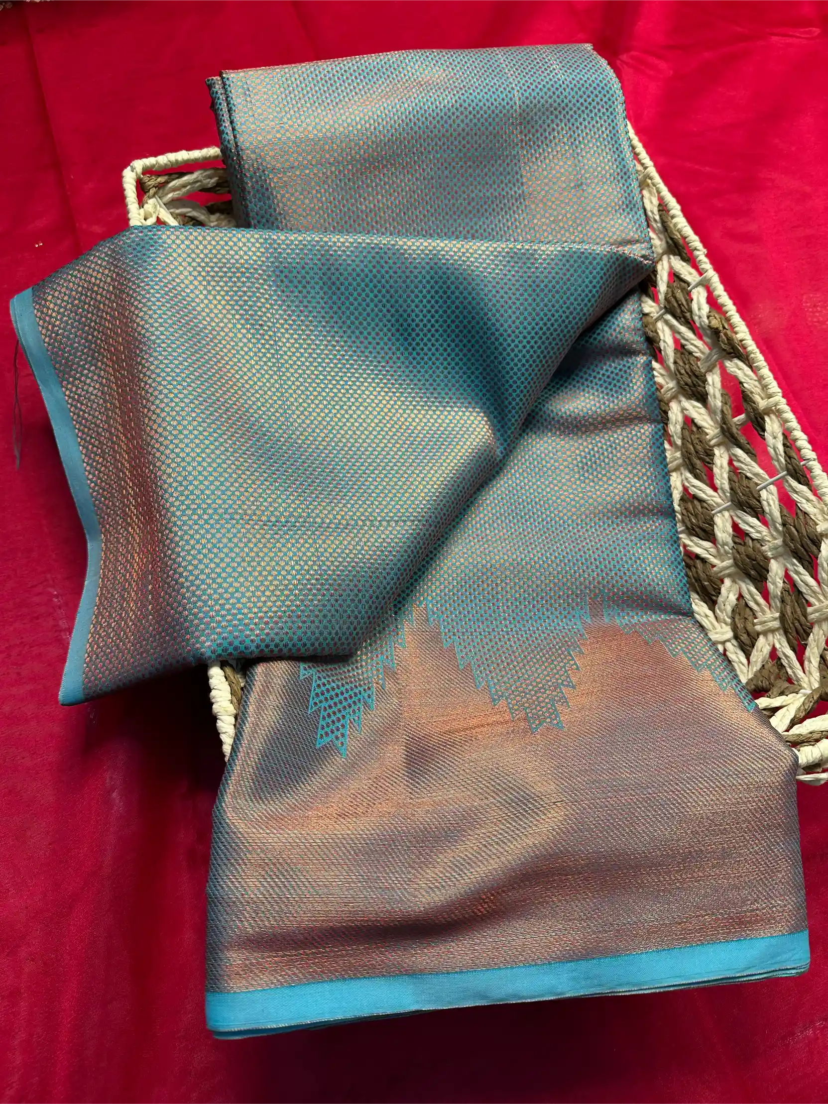 Beautiful Softsilk Embossed Weave Banarasi Saree