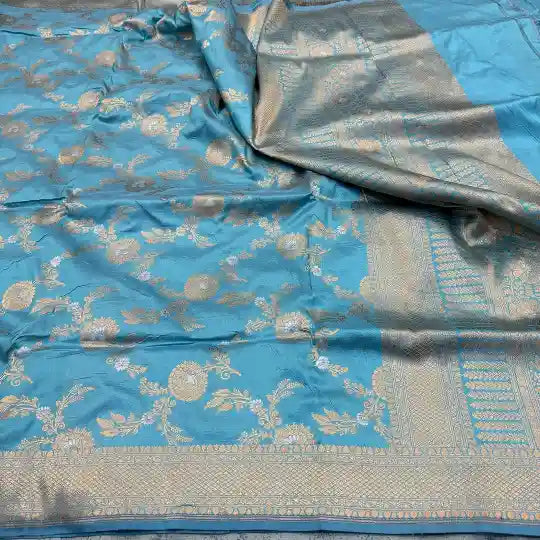 Sona Roopa Weave Pure Katan Silk Banarasi Saree