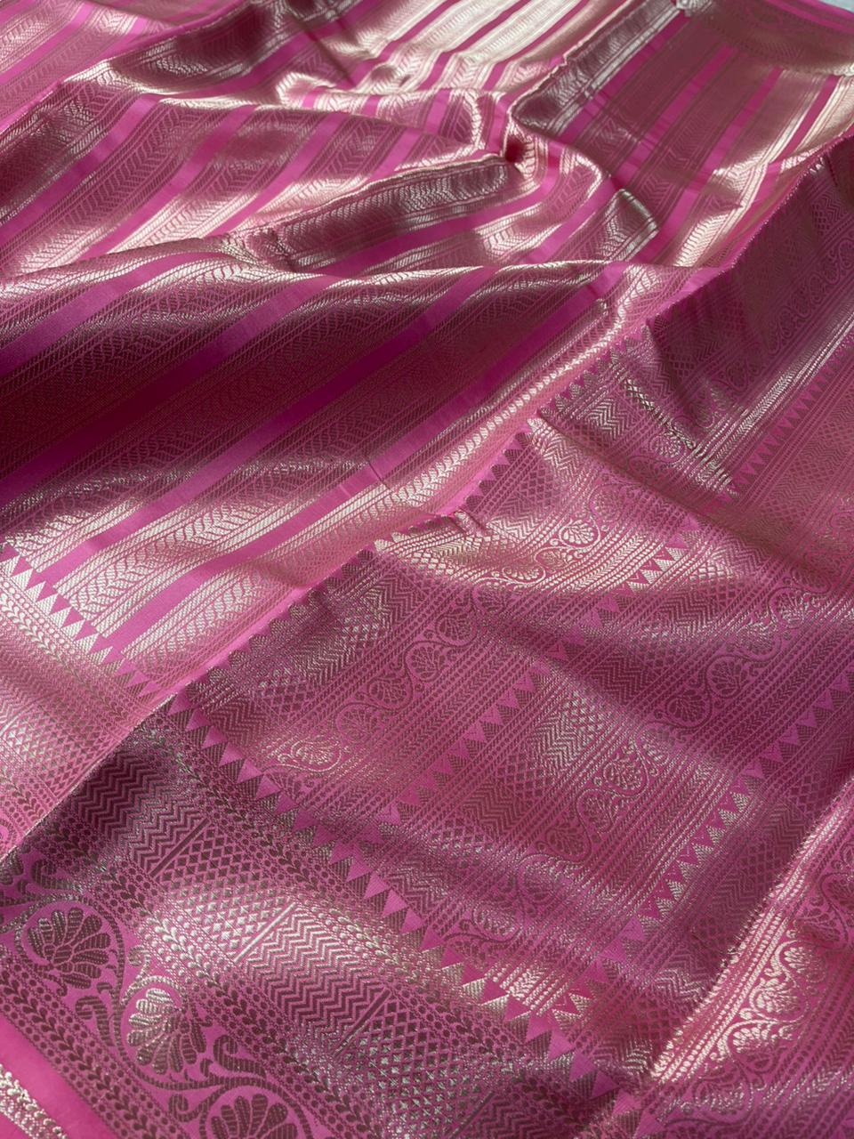Sreeleela Mam Inspired Katan Tissue Silk Banarasi Saree