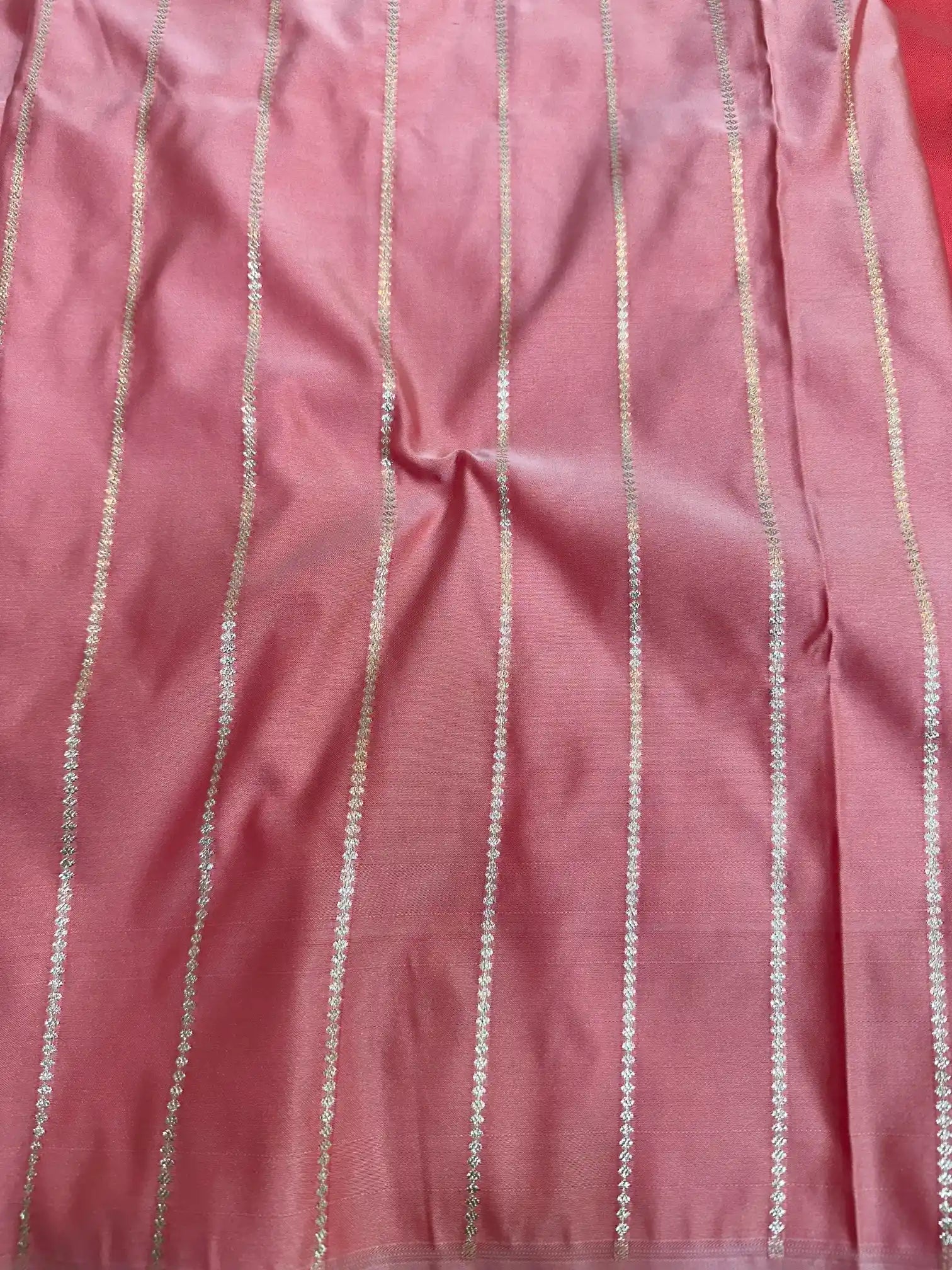 Sweet Pink Premium Mashru Katan Silk Banarasi Saree