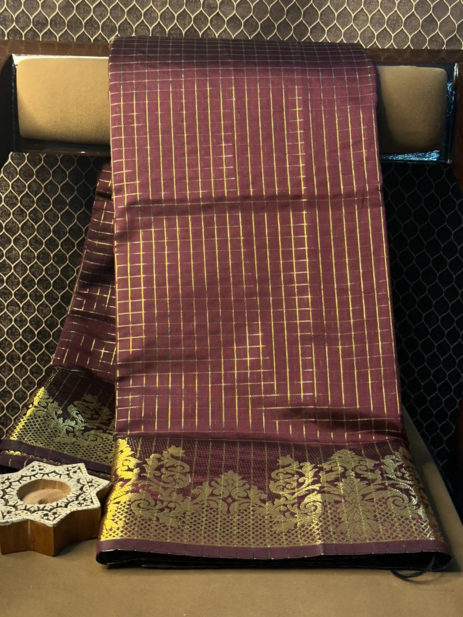 Traditional weave Softsilk Banarasi saree