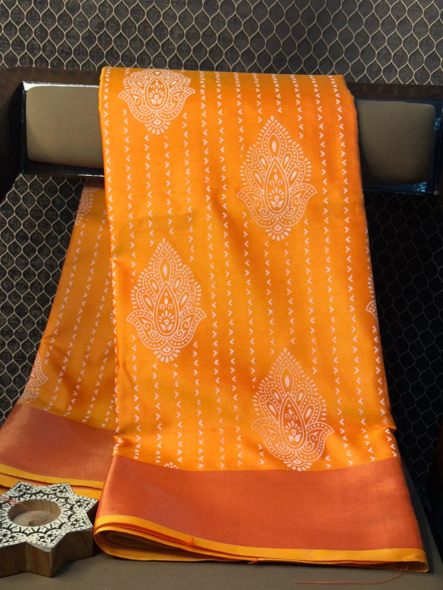 Traditional weave Softsilk Banarasi saree