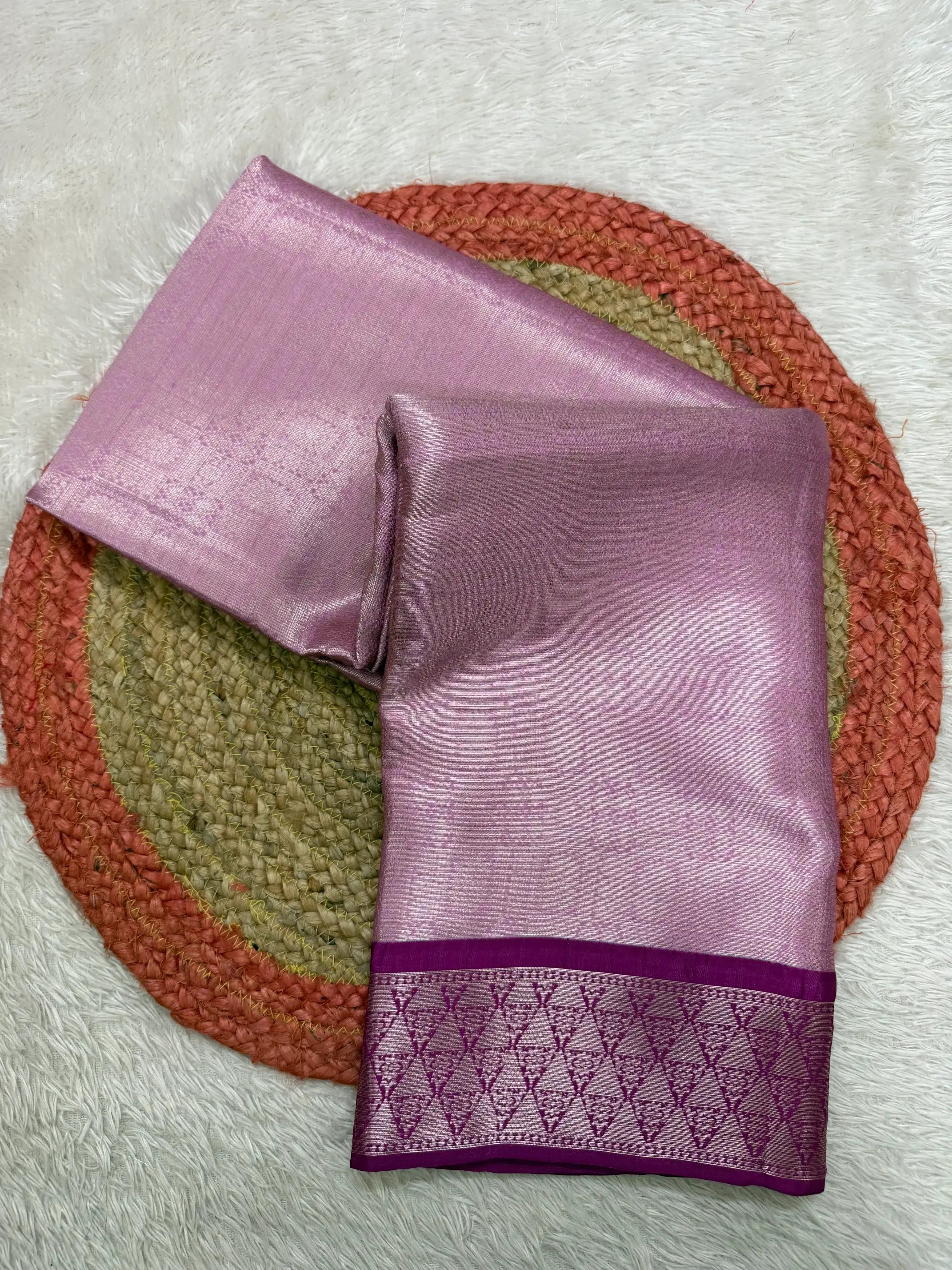 Contemporary Weave Kora Tissue Silk Banarasi Saree