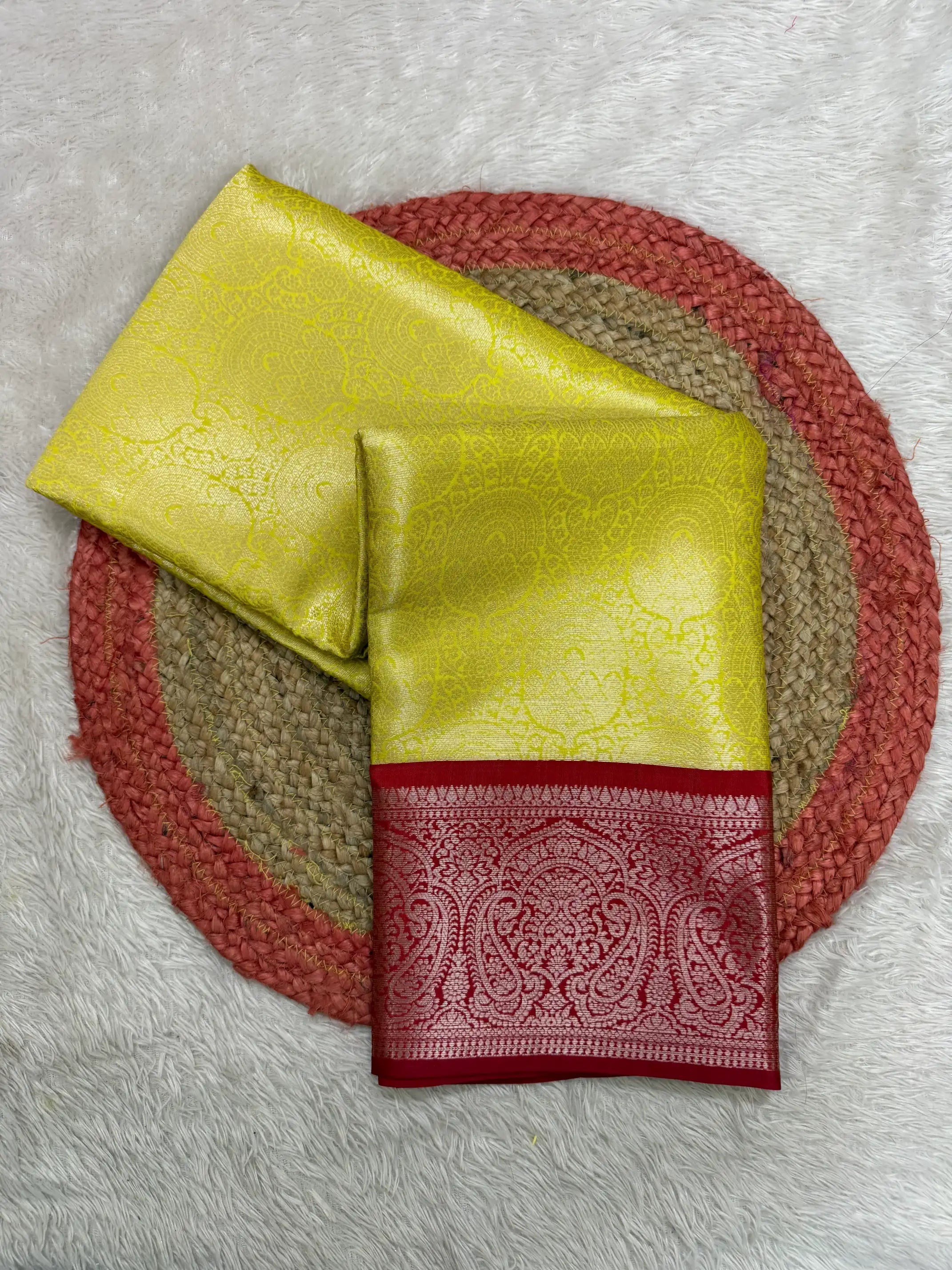 Contemporary Weave Kora Tissue Silk Banarasi Saree