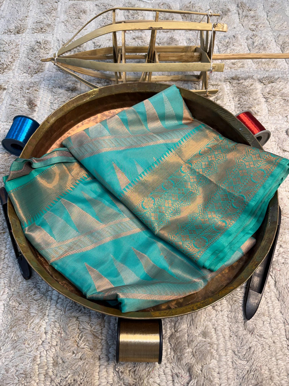 Eccentric zari weave Softsilk Banarasi Saree