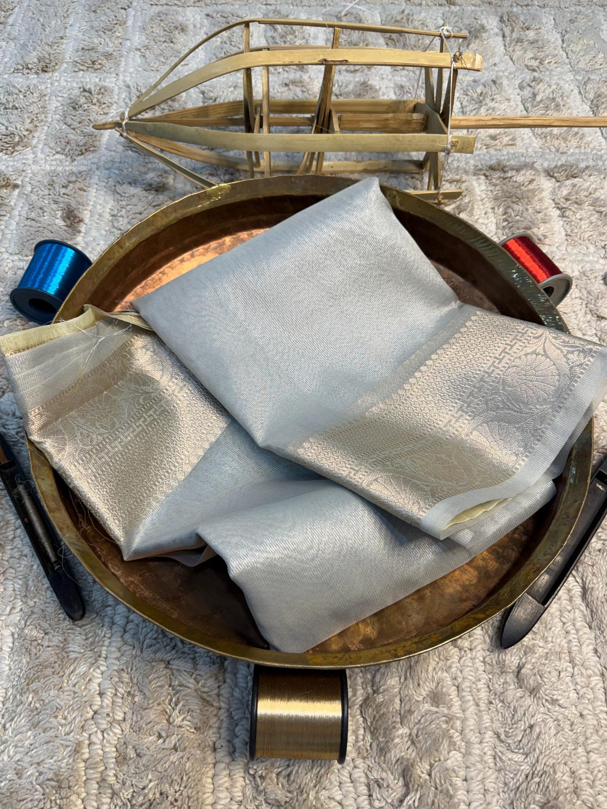 Eccentric zari weave Softsilk Banarasi Saree