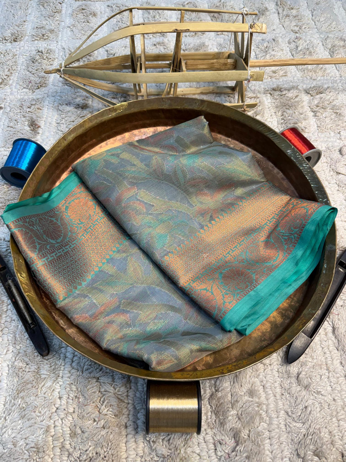 Eccentric zari weave Softsilk Banarasi Saree