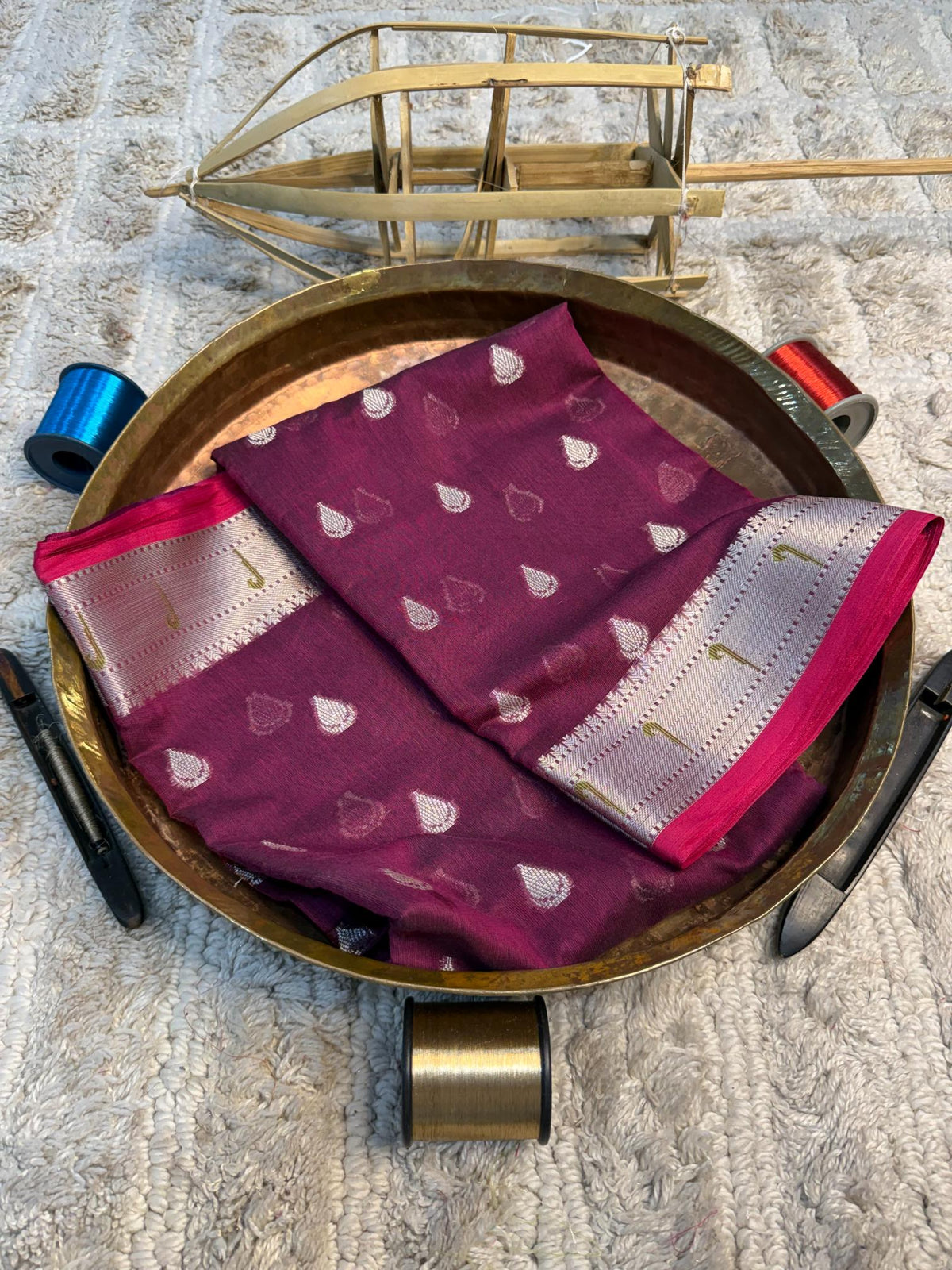 Eccentric zari weave Softsilk Banarasi Saree