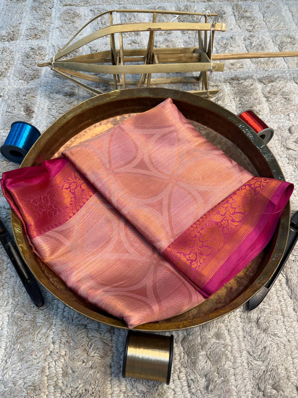 Eccentric zari weave Softsilk Banarasi Saree