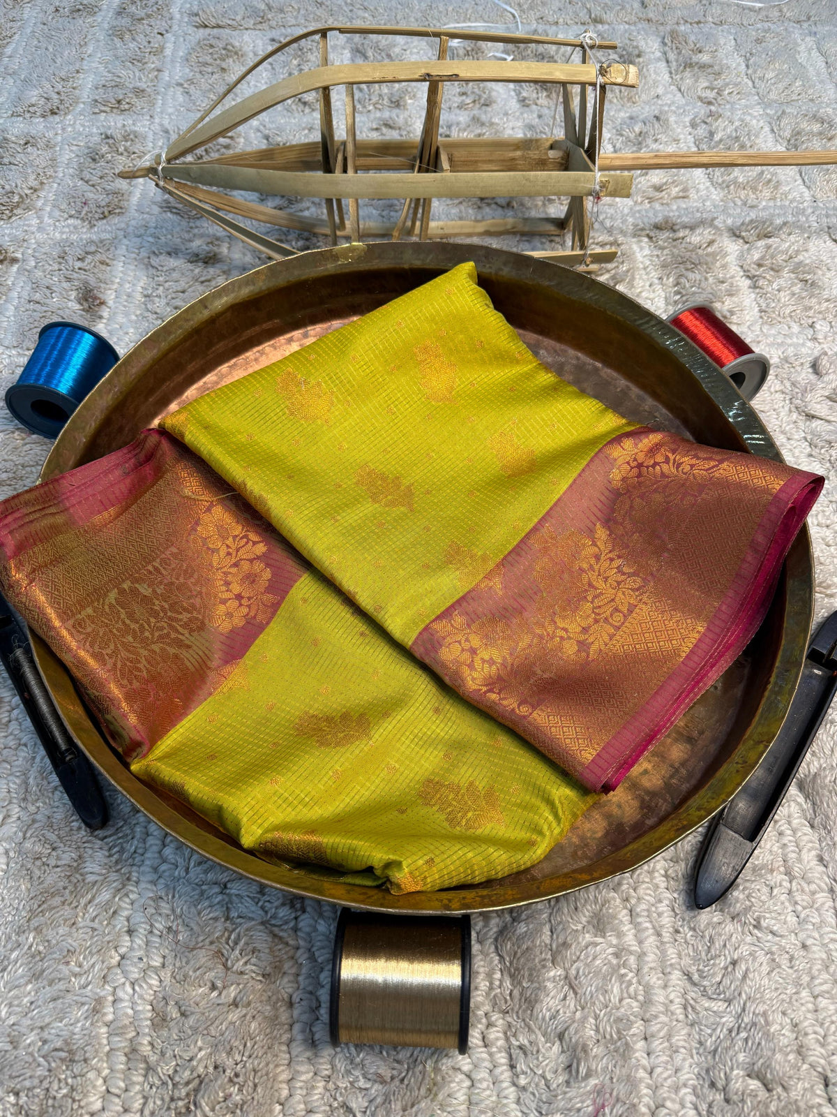 Eccentric zari weave Softsilk Banarasi Saree
