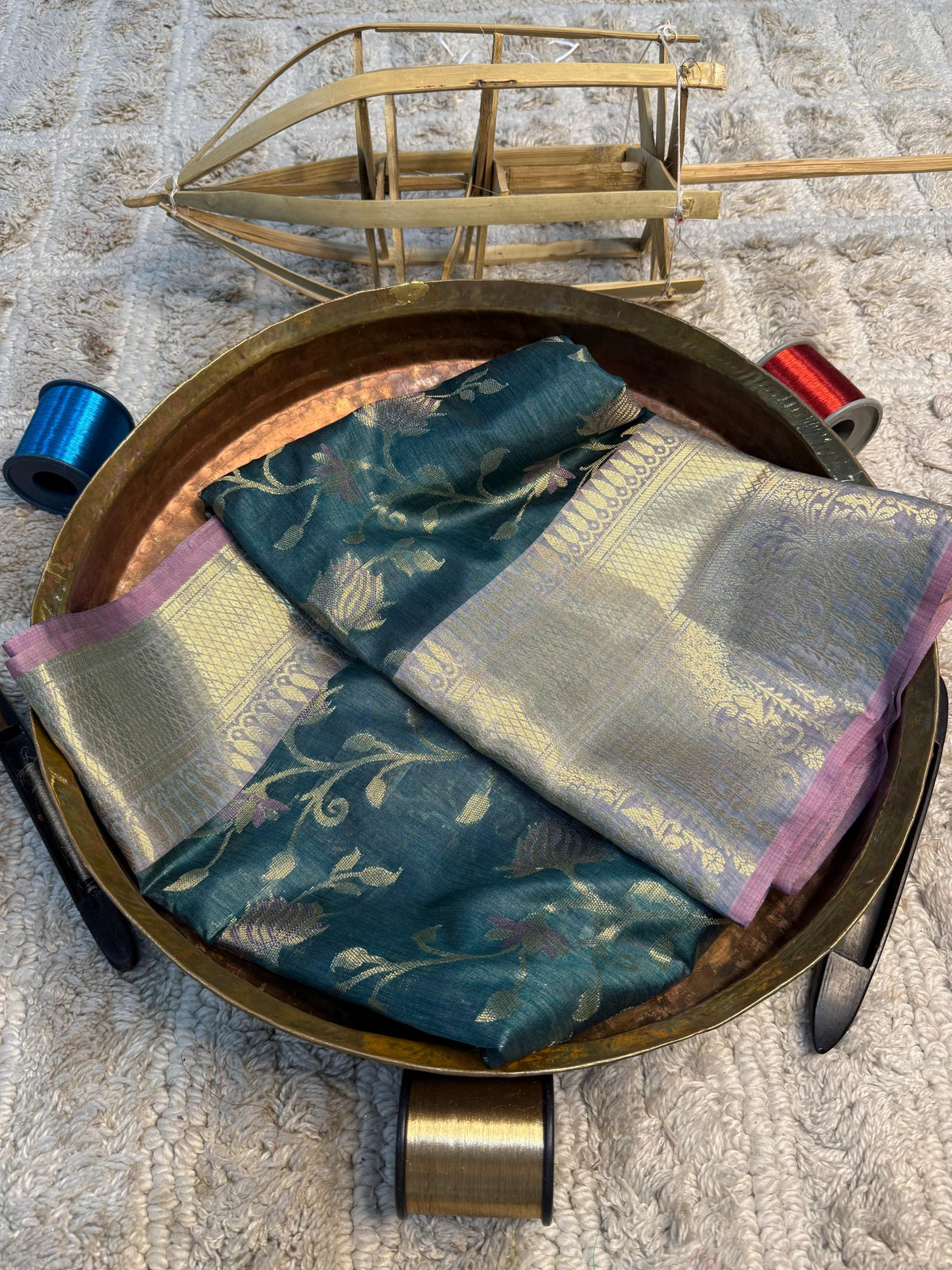Eccentric zari weave Softsilk Banarasi Saree