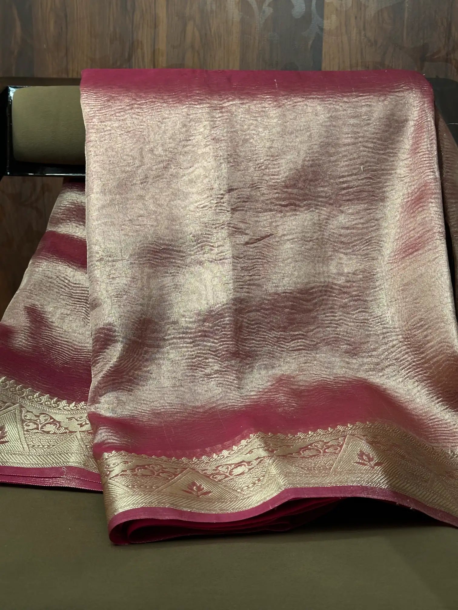 Traditional weave Softsilk Banarasi saree