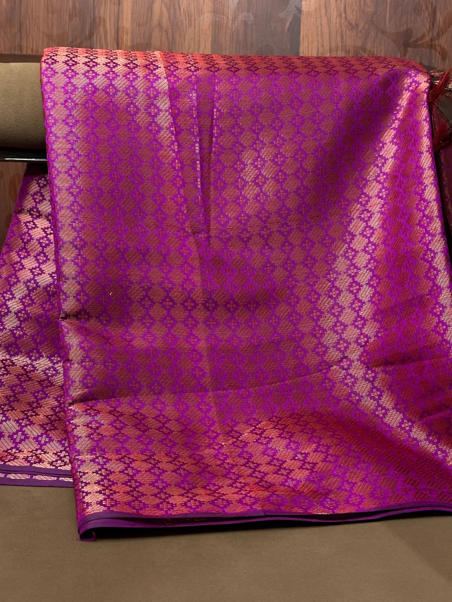 Traditional weave Softsilk Banarasi saree