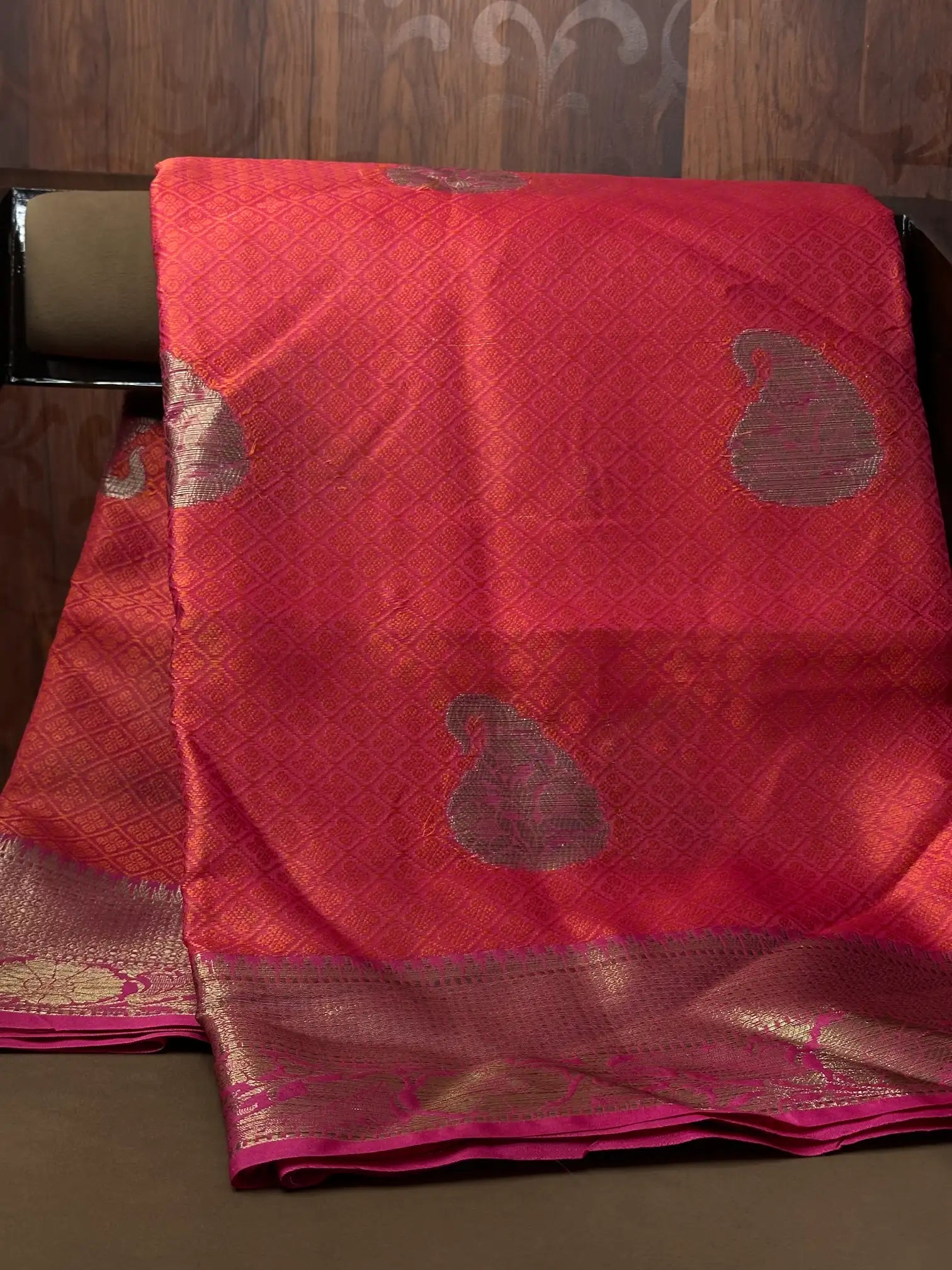 Contemporary weave Softsilk heritage weave saree