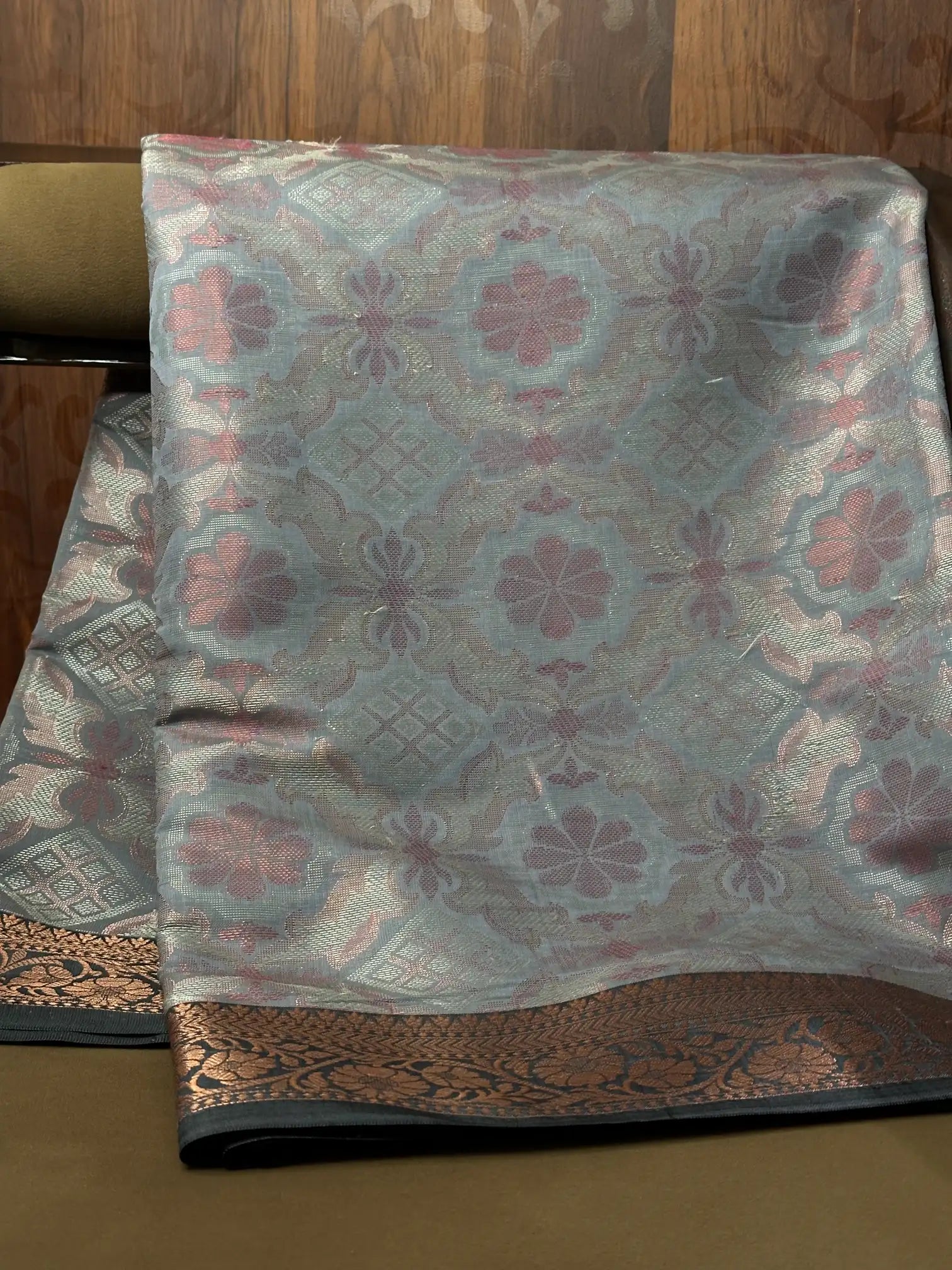 Contemporary weave Softsilk heritage weave saree