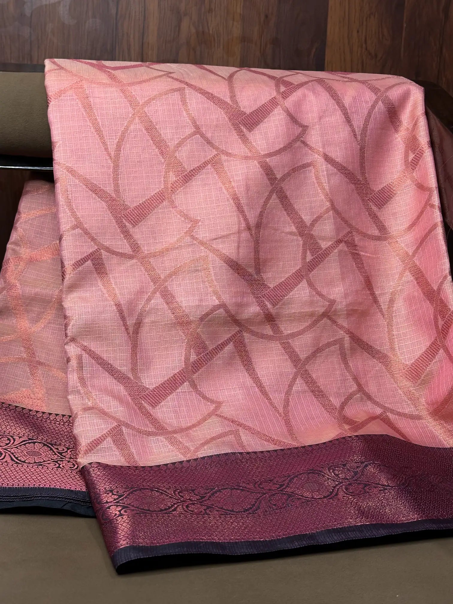 Traditional weave Softsilk Banarasi saree