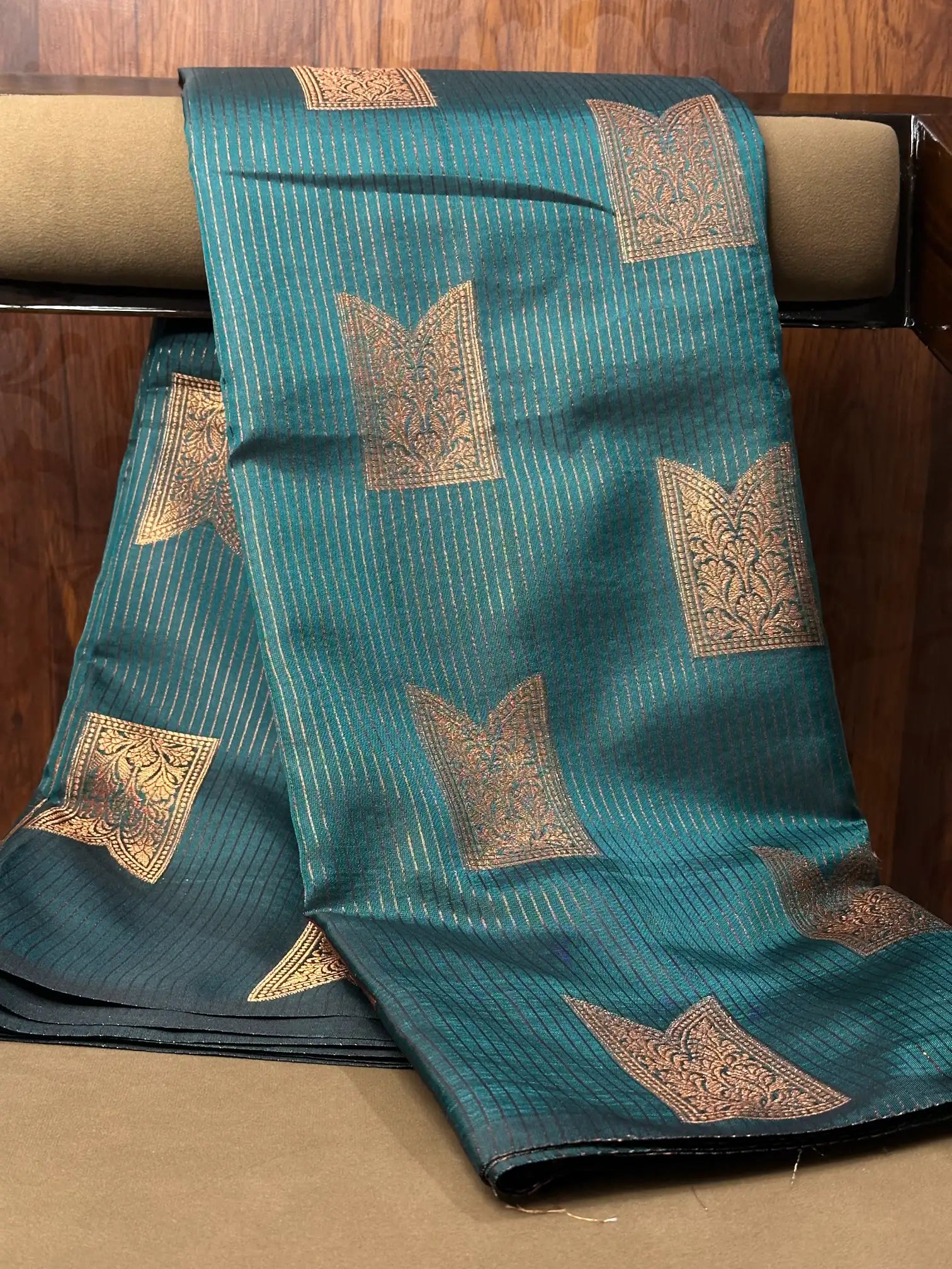 Contemporary weave Softsilk heritage weave saree