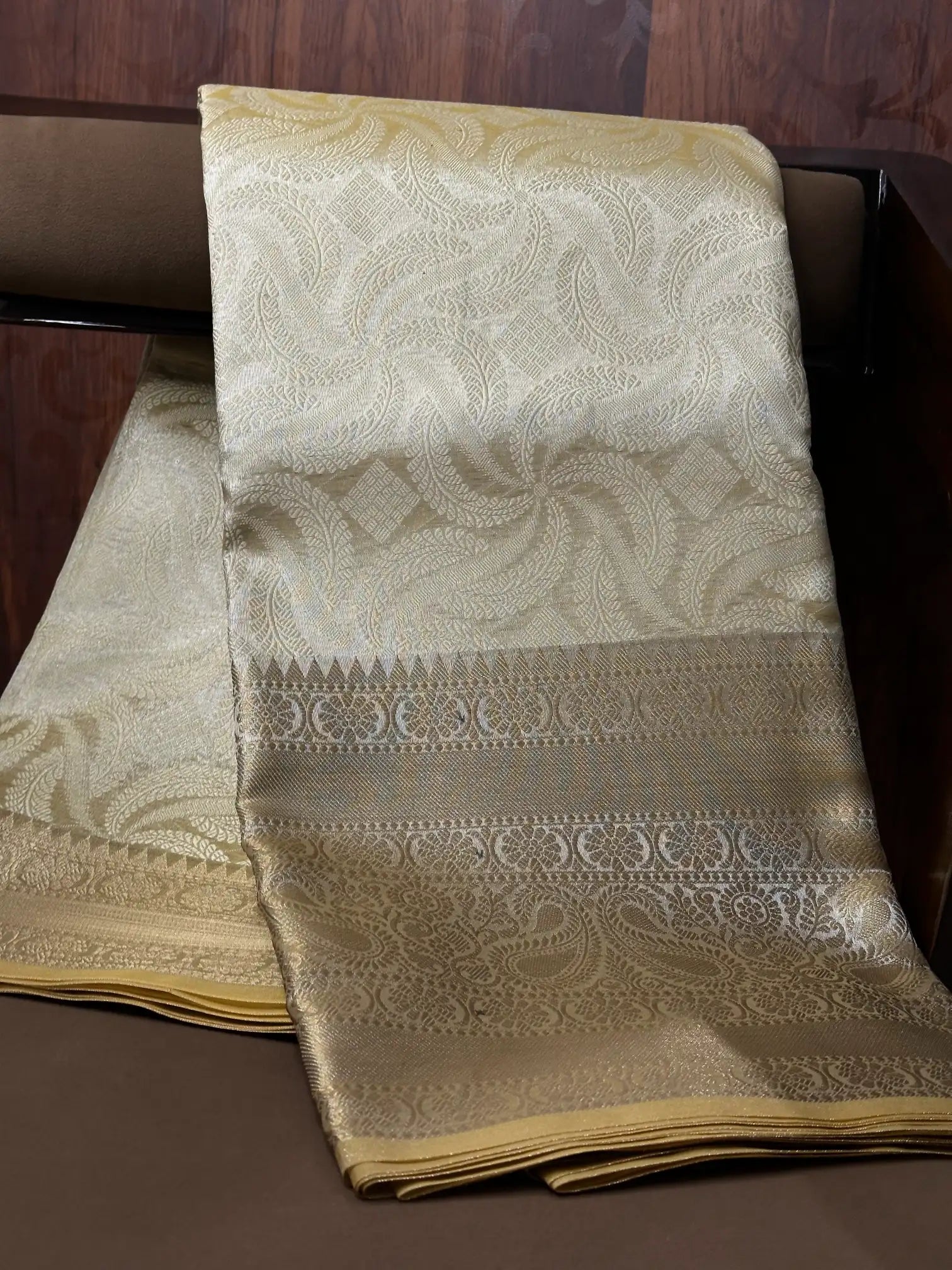 Contemporary weave Softsilk heritage weave saree