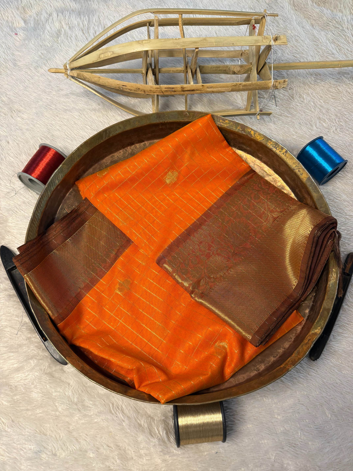 Eccentric zari weave Softsilk Banarasi Saree