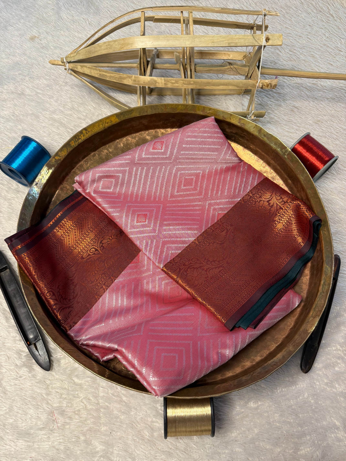 Eccentric zari weave Softsilk Banarasi Saree