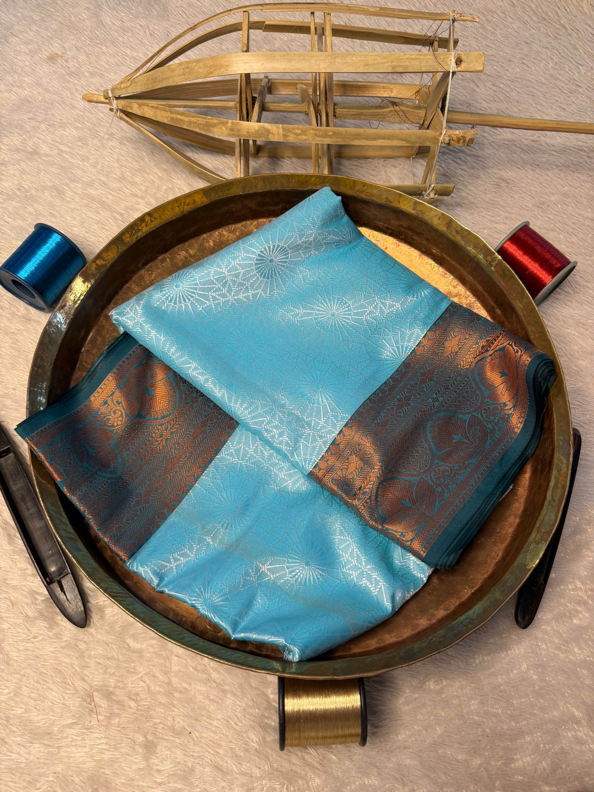 Eccentric zari weave Softsilk Banarasi Saree