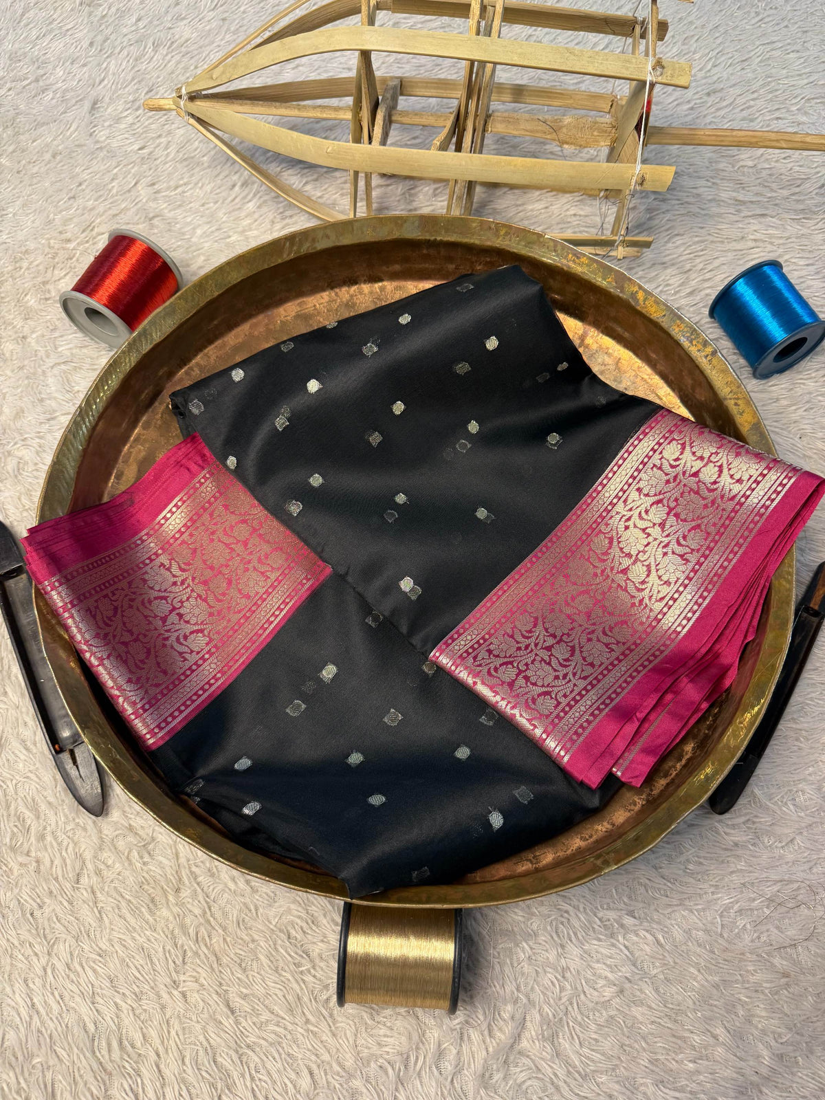 Eccentric zari weave Softsilk Banarasi Saree